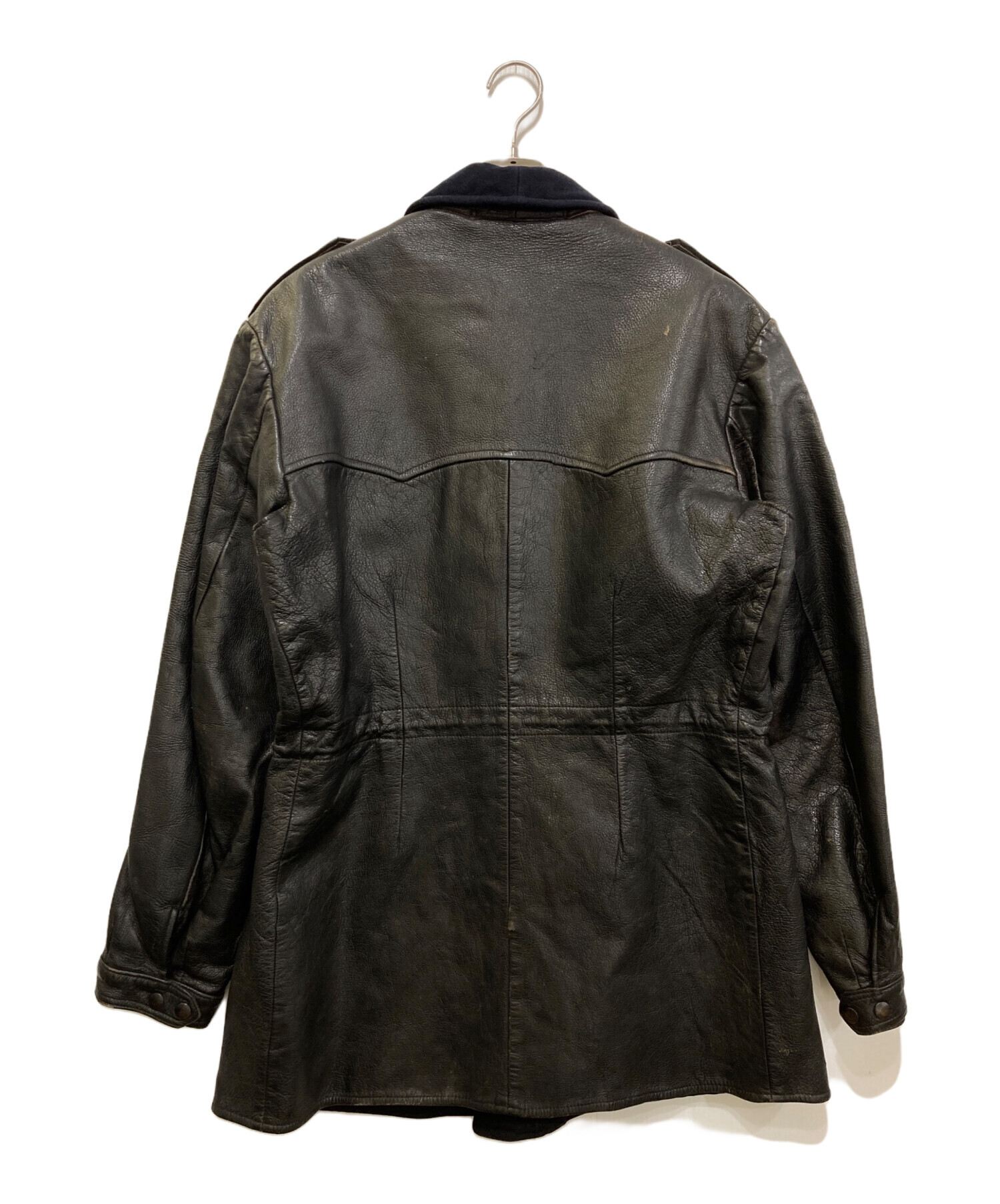 中古・古着通販】スウェーデン軍 (スウェーデングン) レザーカーコート