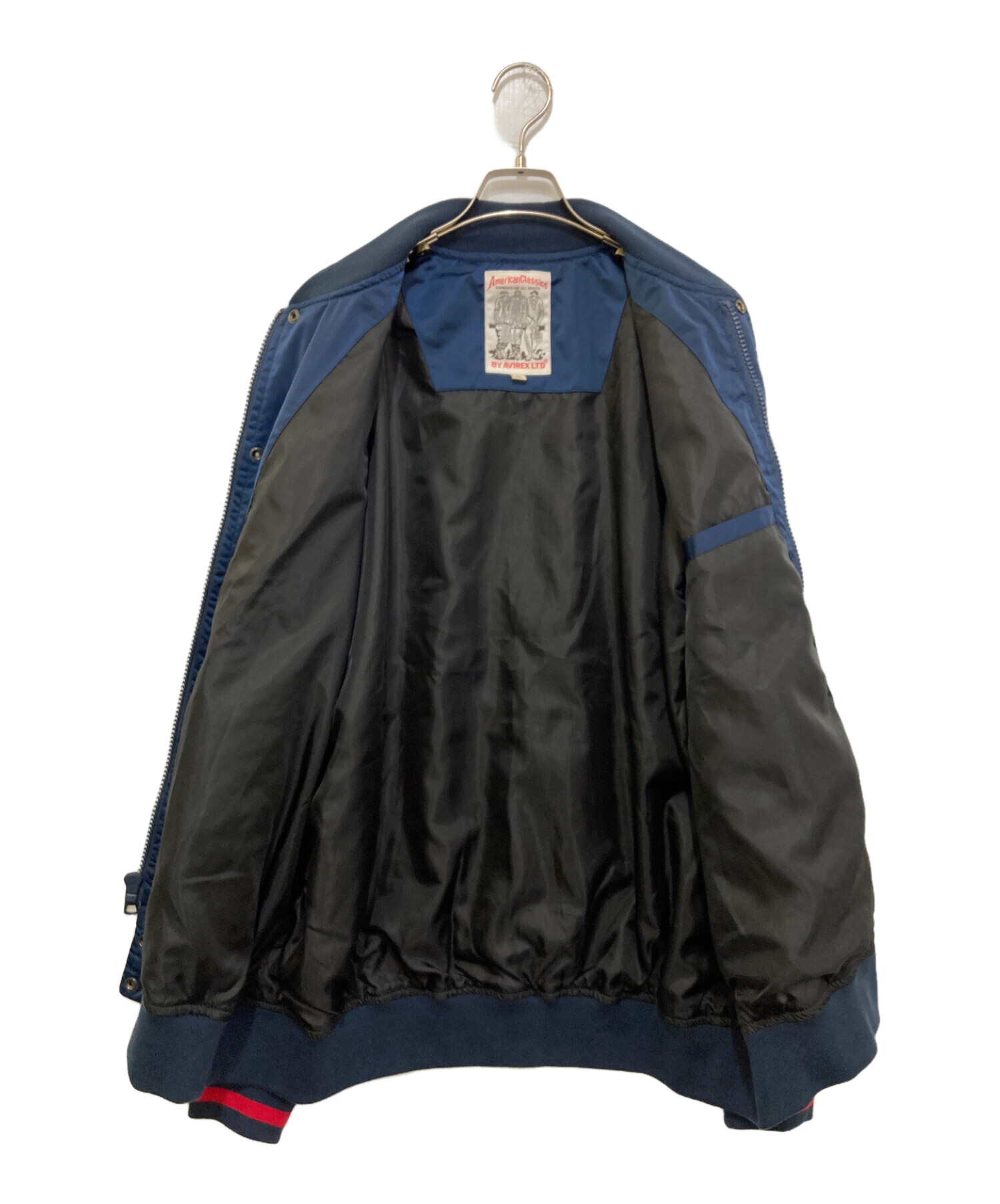 AVIREX 2XL サテンジャケット 中古・古着通販】AVIREX (アヴィレックス) 復刻 サテンスタジャン