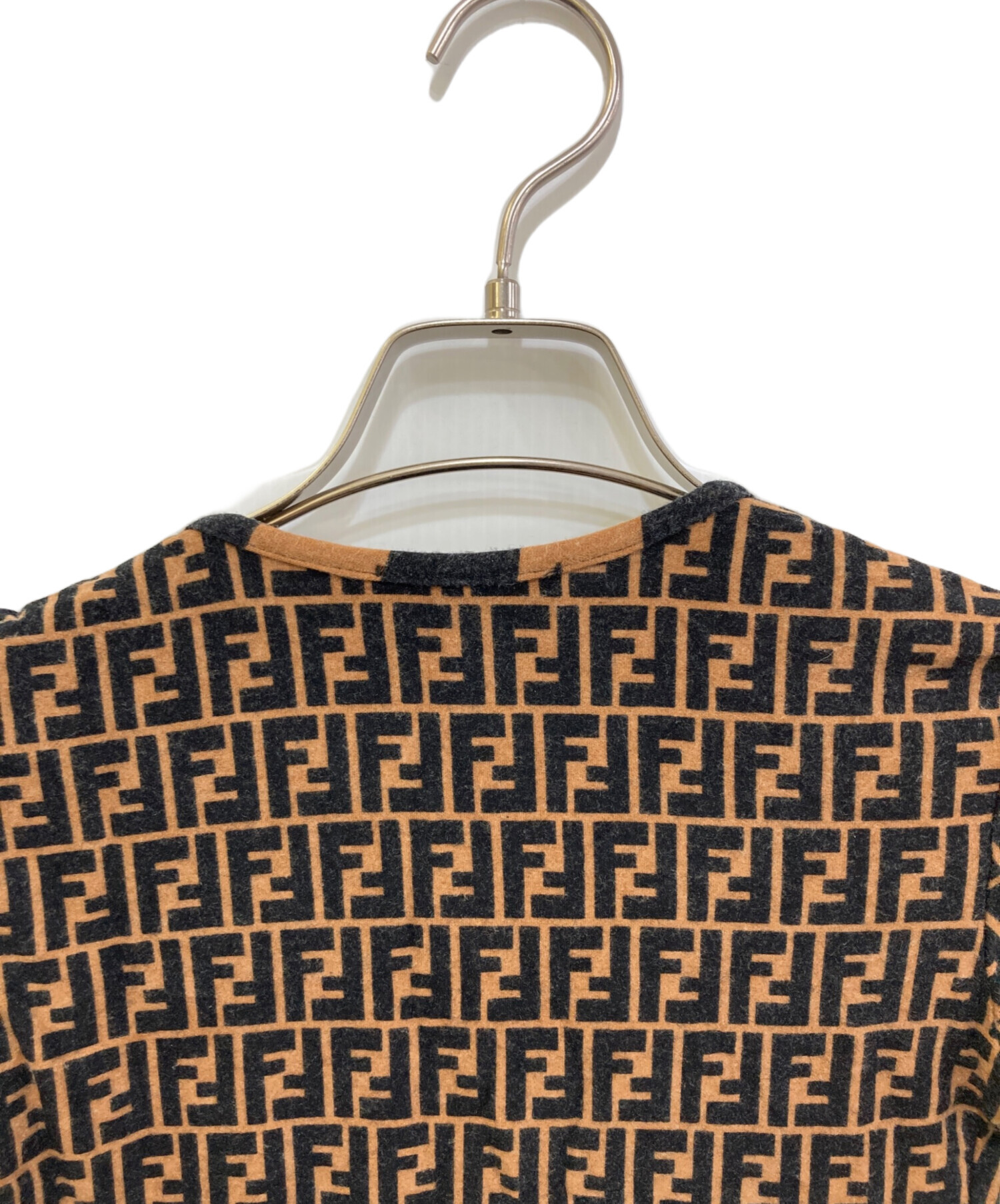 中古・古着通販】FENDI (フェンディ) ズッカ総柄Tシャツ ブラウン
