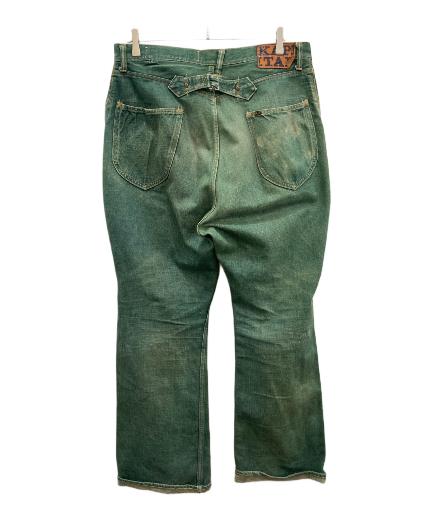 中古・古着通販】KAPITAL (キャピタル) ピエロデニムパンツ グリーン