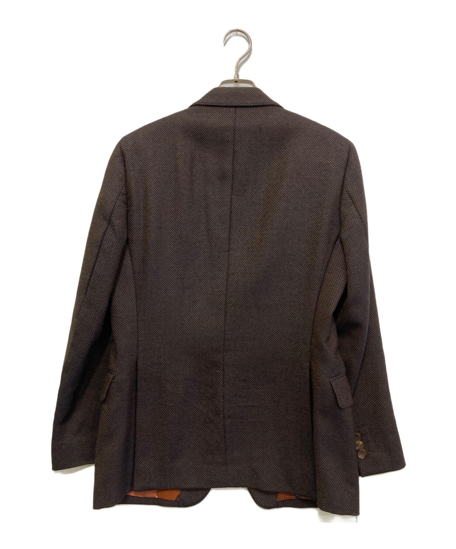 中古・古着通販】ETRO (エトロ) 裏地総柄2Bジャケット ブラウン サイズ