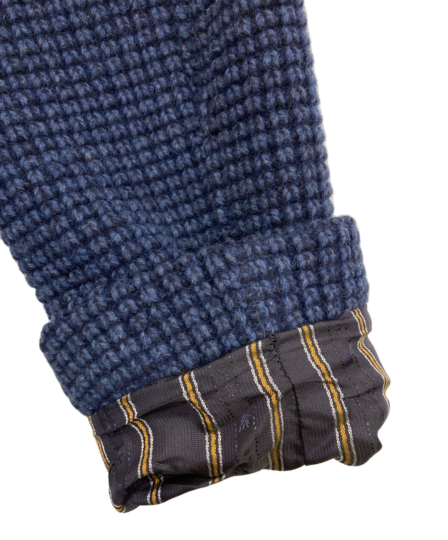 中古・古着通販】ETRO (エトロ) ライナー付ニットジャケット ネイビー
