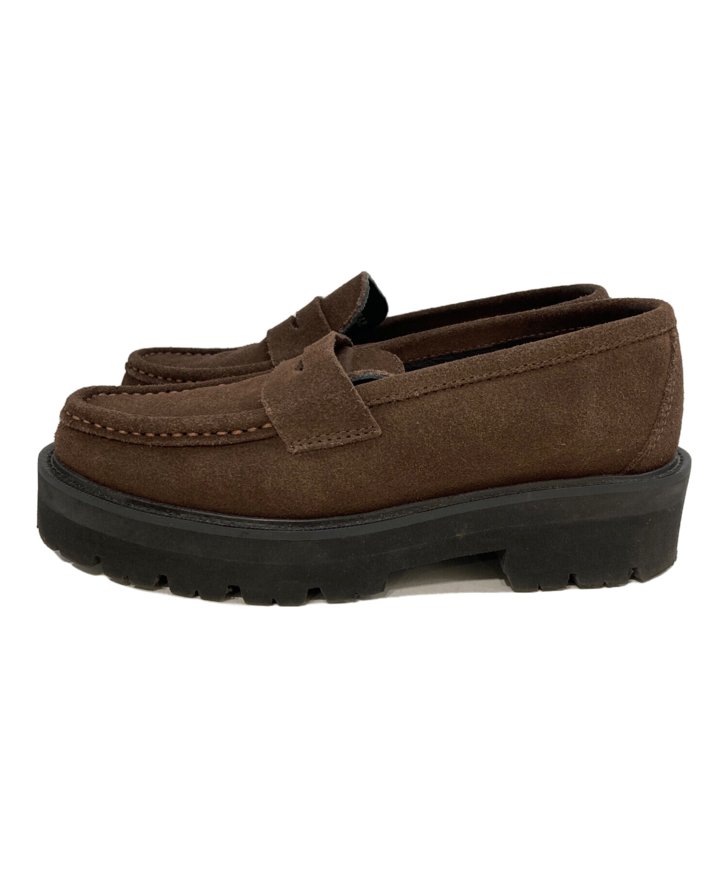 中古・古着通販】Caminando (カミナンド) SUEDE LOAFER ブラウン