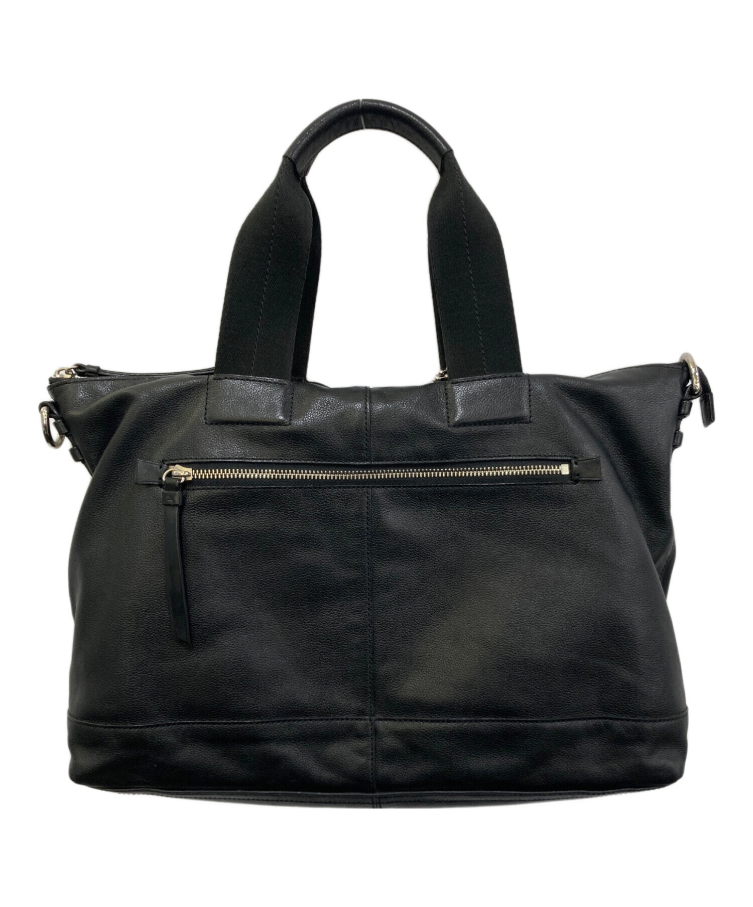 11月23日までの出品【新品・未使用】COACH レザー2WAYバッグ 中古・古着通販】COACH (コーチ) 2WAYレザーバッグ ブラック｜ブランド