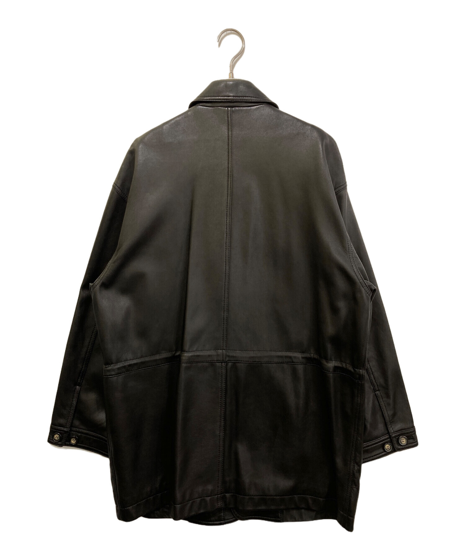 中古・古着通販】INTERMEZZO (インターメッツォ) ラムレザーコート