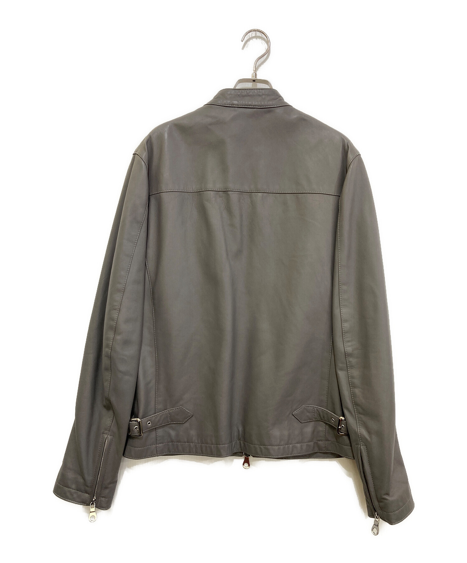 中古・古着通販】Cinquanta (チンクワンタ) ラムレザー スタンドカラー