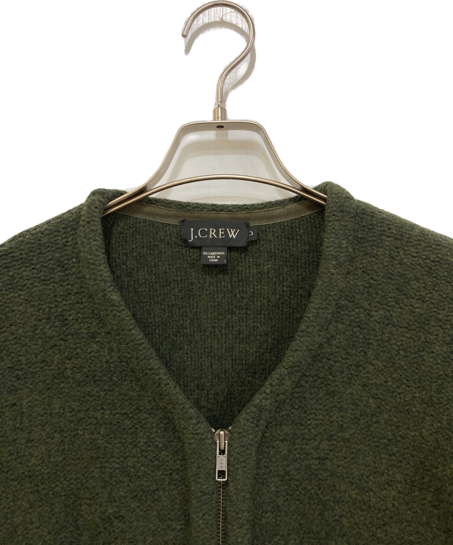 中古・古着通販】J.CREW (ジェイクルー) 90's ジップアップニット