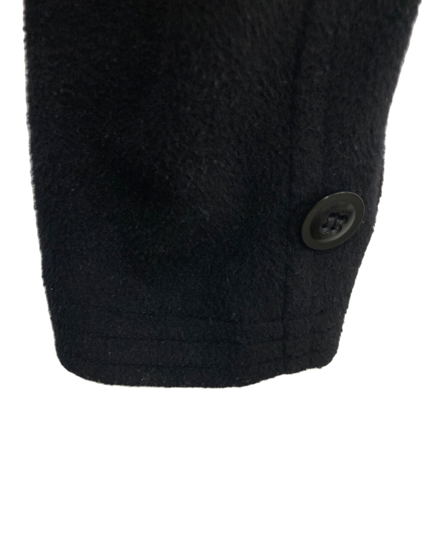 中古・古着通販】Y's (ワイズ) ダッフルコート ブラック サイズ:1