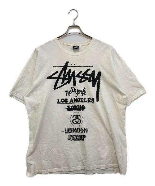 中古・古着通販】stussy (ステューシー) プリントTシャツ ホワイト