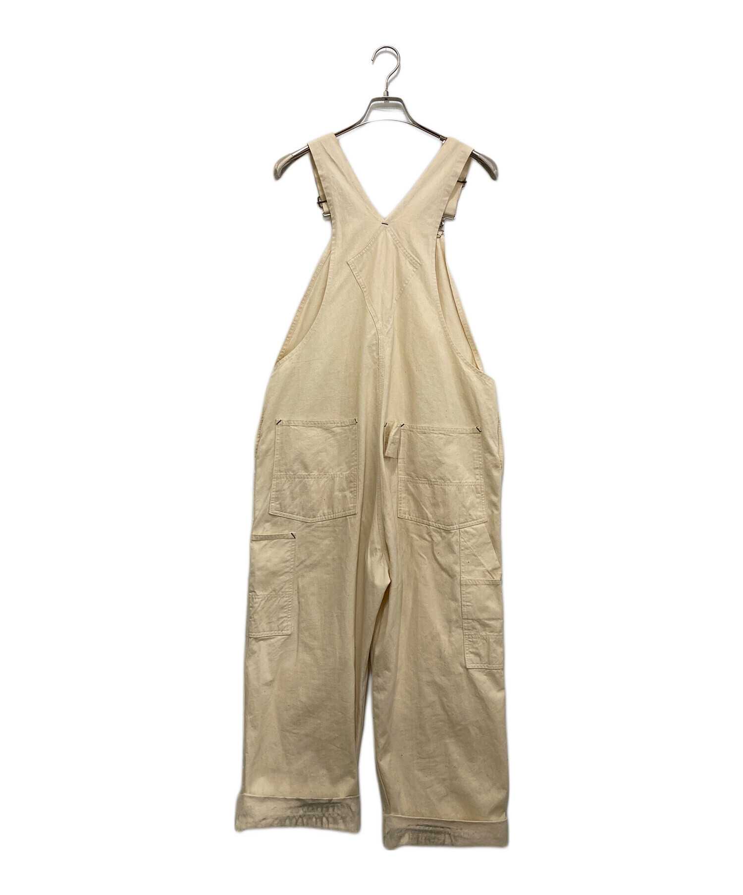 中古・古着通販】HEADLIGHT (ヘッドライト) オーバーオール ベージュ