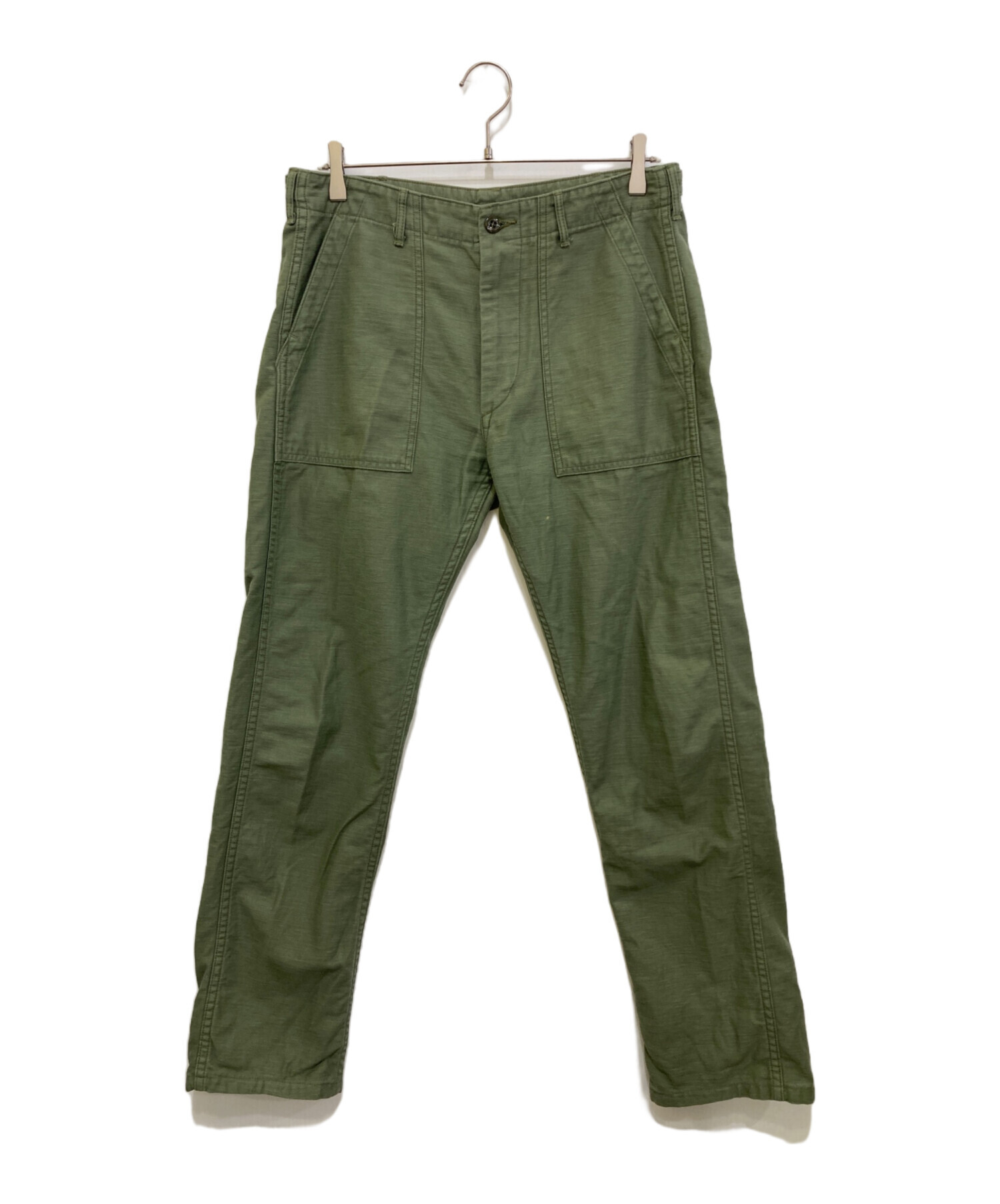 中古・古着通販】orSlow (オアスロウ) ベイカーパンツ カーキ サイズ:L