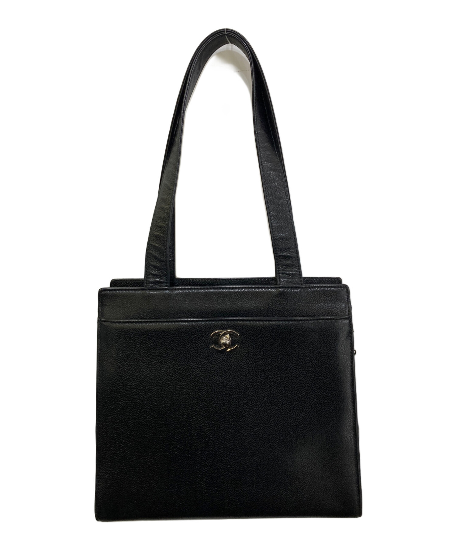 中古・古着通販】CHANEL (シャネル) キャビアスキンココマークトート 