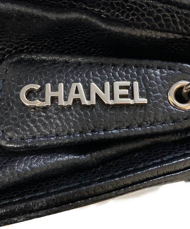 T*A様 CHANELキャビアスキントートバッグ ギャランティカードありジャンク 中古・古着通販】CHANEL (シャネル) キャビアスキンココマークトート