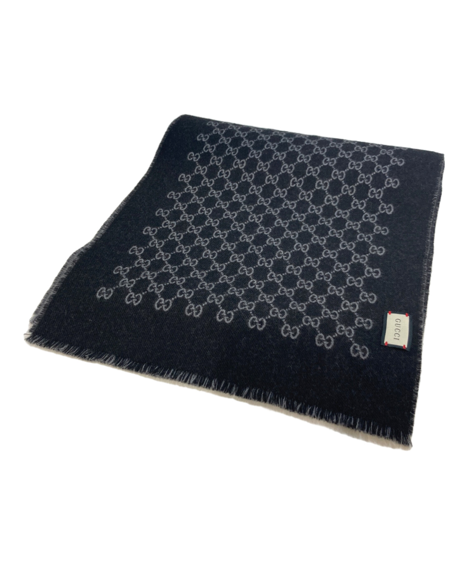 中古・古着通販】GUCCI (グッチ) GG ジャガードウールマフラー 391246