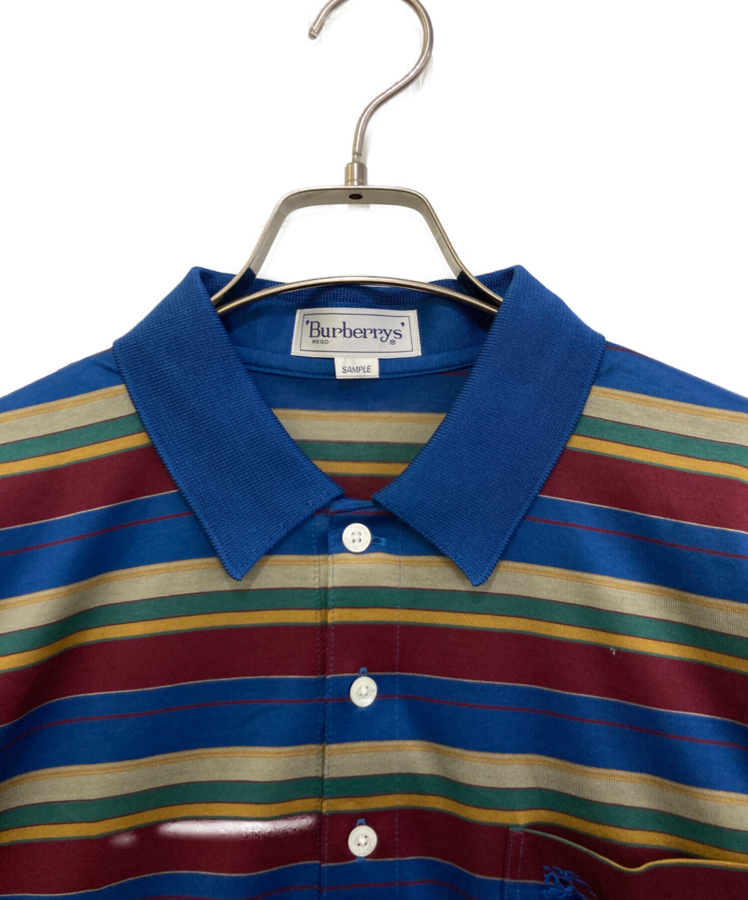 未使用　Burberrys バーバリーズ　メンズポロシャツ　M 中古・古着通販】Burberry's (バーバリーズ) ポロシャツ ネイビー