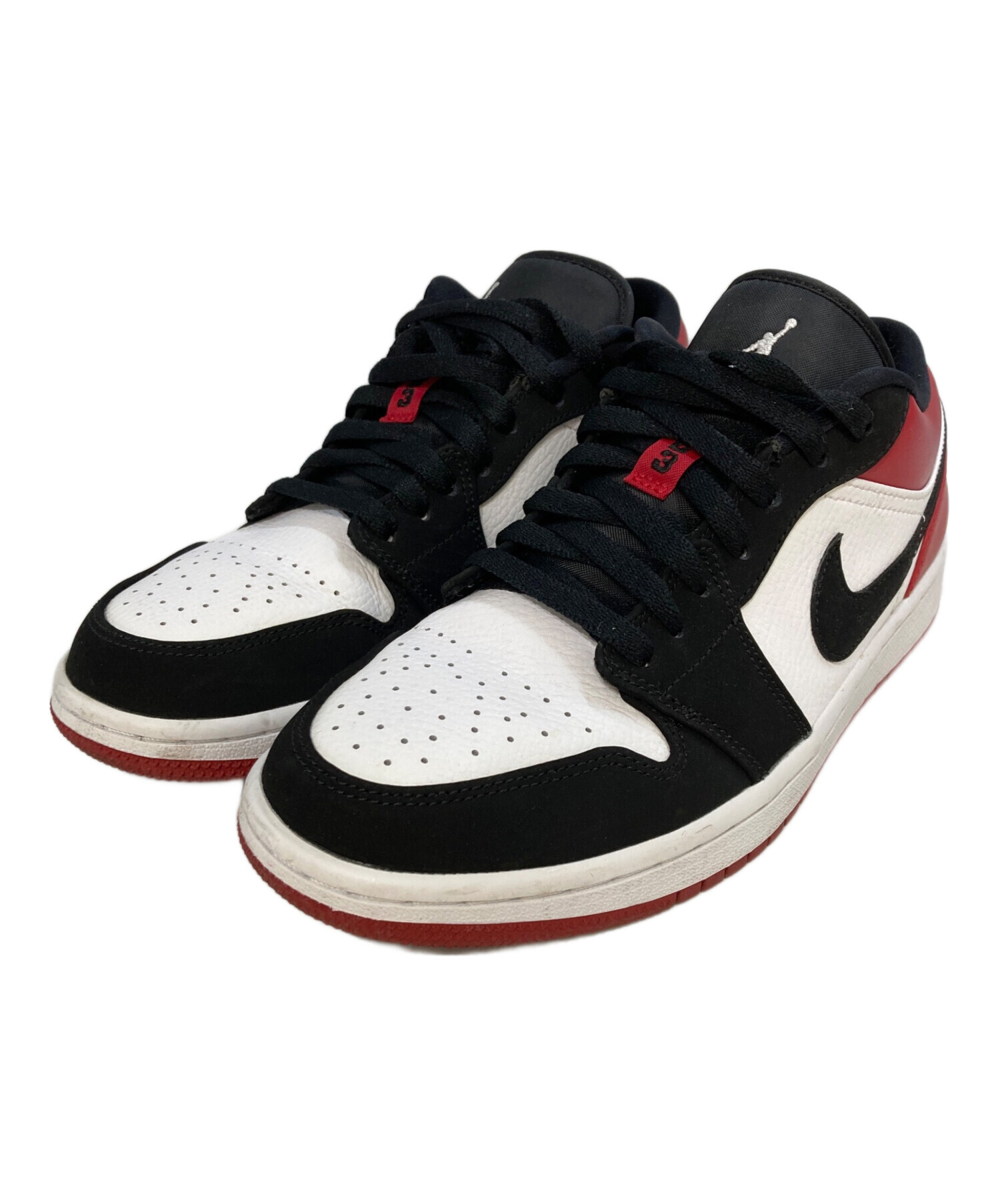 中古・古着通販】NIKE (ナイキ) AIR JORDAN 1 LOW レッド×ホワイト 