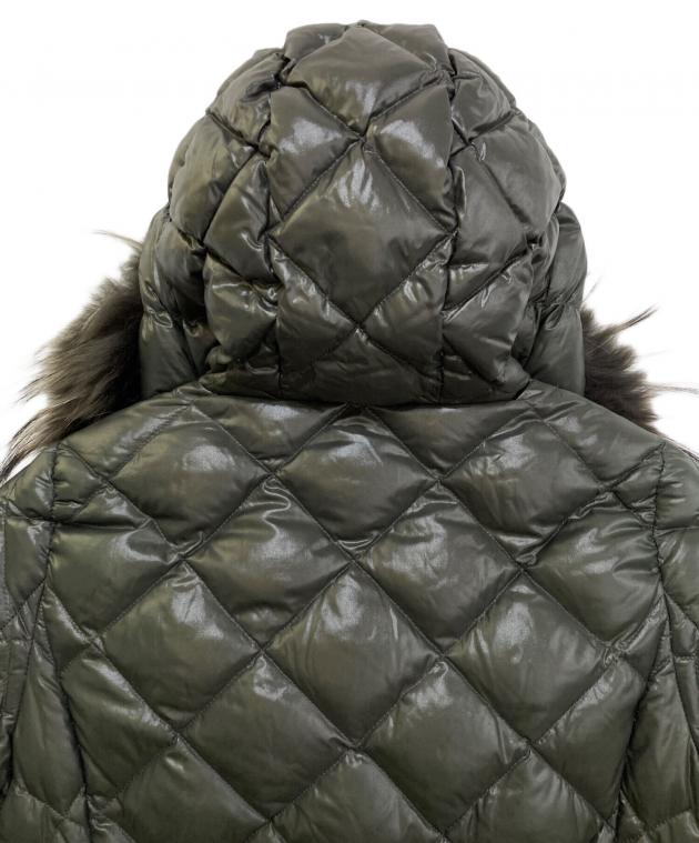 中古・古着通販】TATRAS (タトラス) ラクーンファーダウンコート モス