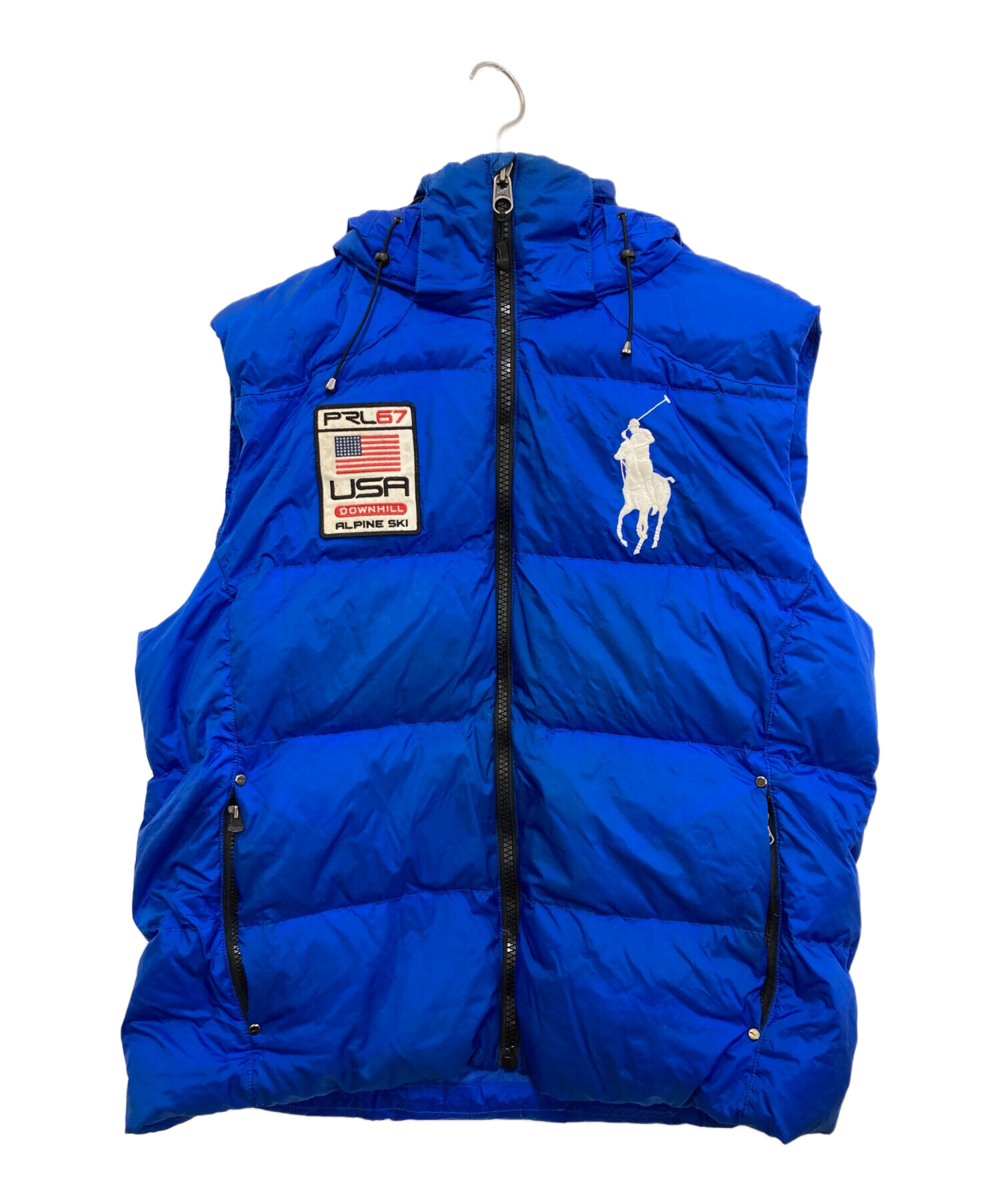 カニクリーム RALPH LAUREN ビッグポニー刺繍 ダウンベスト 中古・古着通販】POLO RALPH LAUREN (ポロ・ラルフローレン) ビッグ