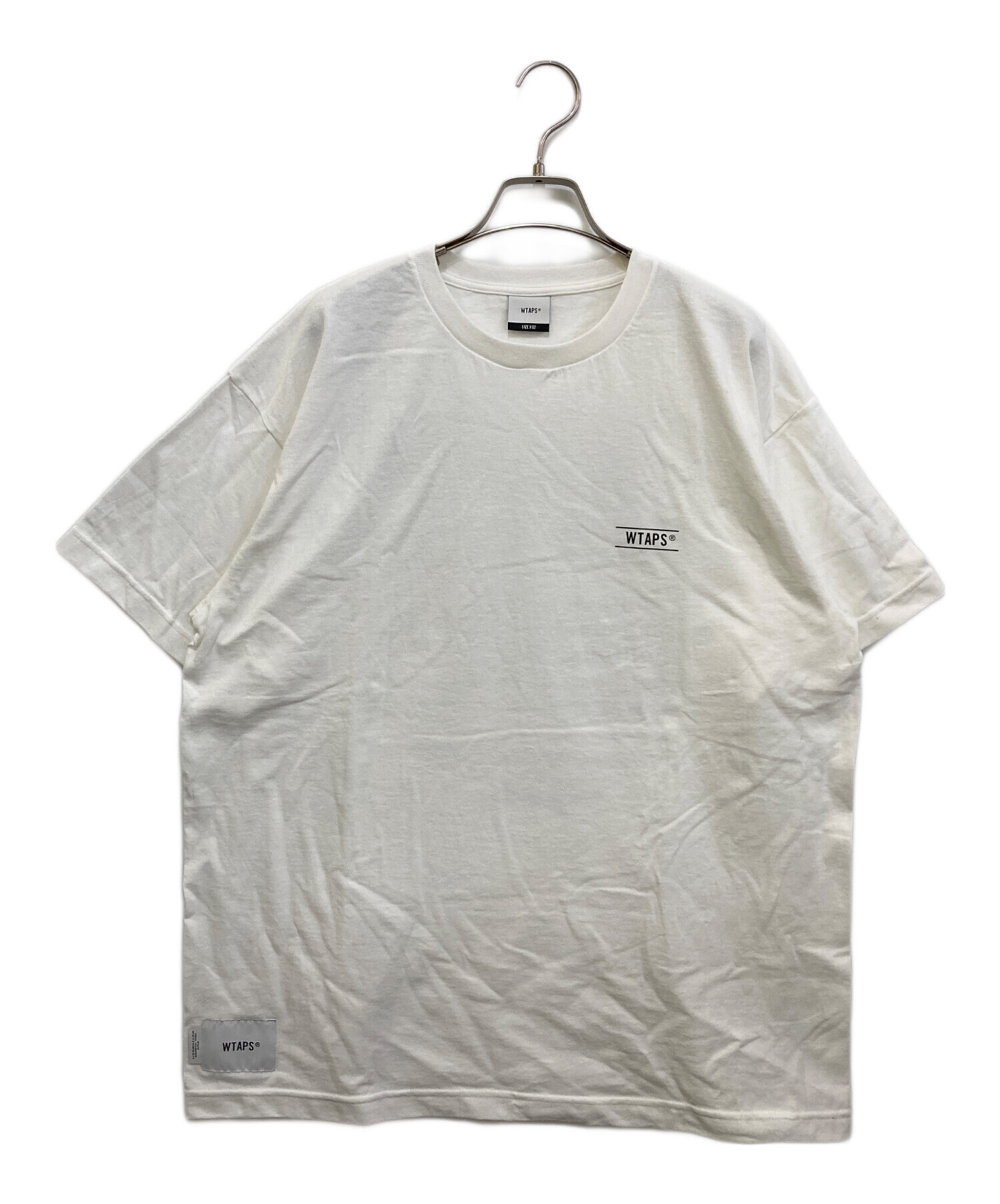 WTAPS ダブルタップスT 02ホワイト 両面プリントグラフィック 中古・古着通販】WTAPS (ダブルタップス) CONTAINING 02 SS ホワイト