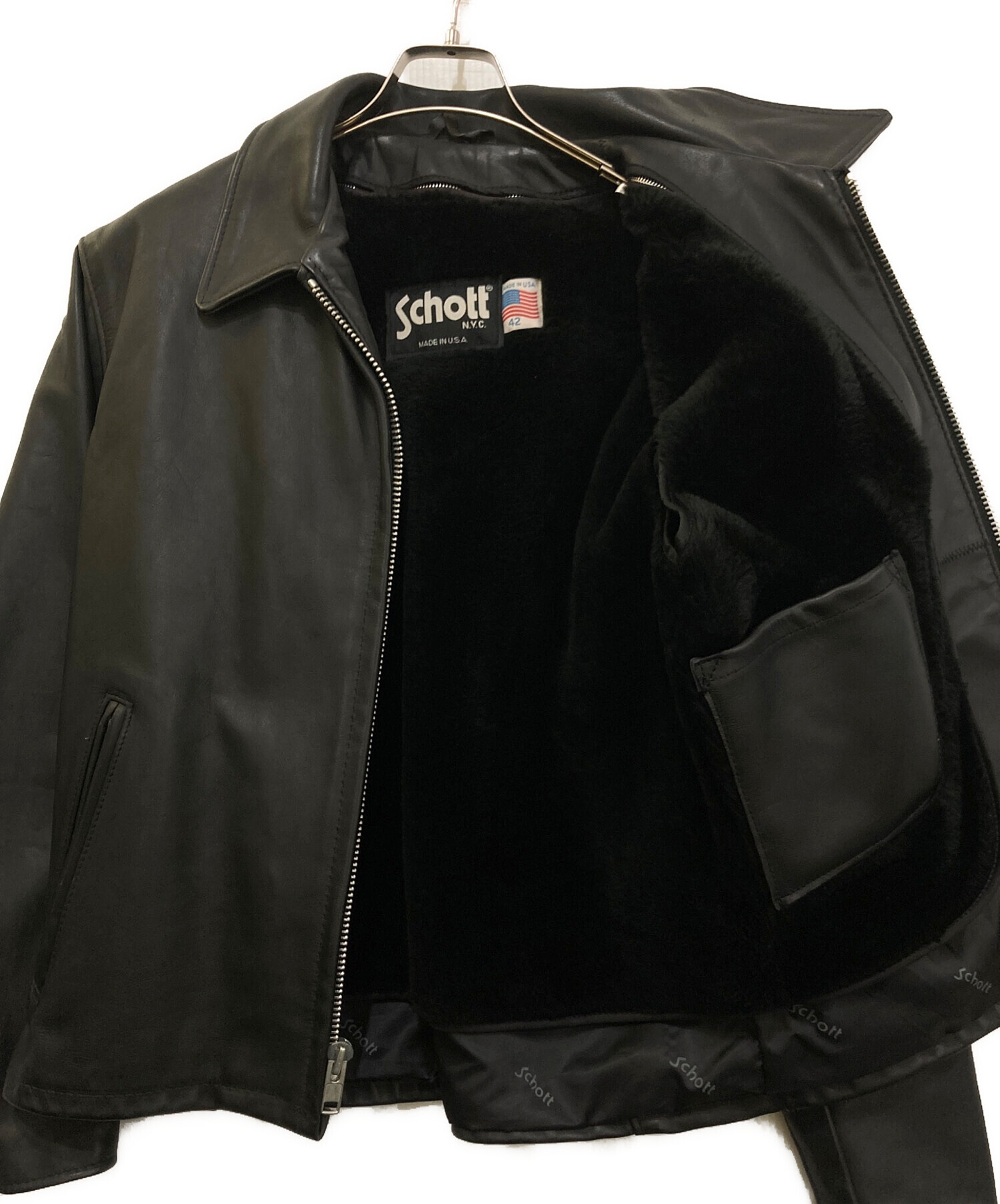 中古・古着通販】Schott (ショット) シングルレザージャケット