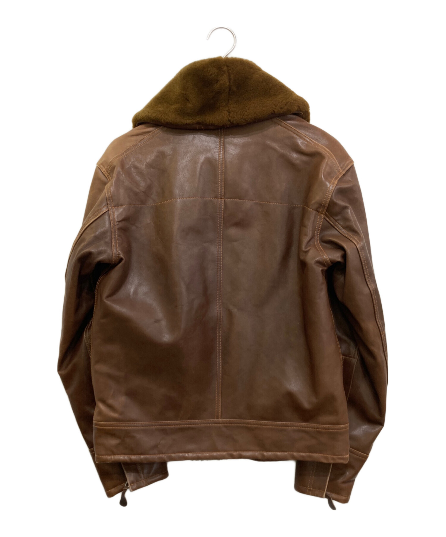 バズリクソンズ　B2 フライトジャケット ブラウン　ホースハイド　38 中古・古着通販】BUZZ RICKSON'S (バズリクソンズ) B-2 襟ボア ホース