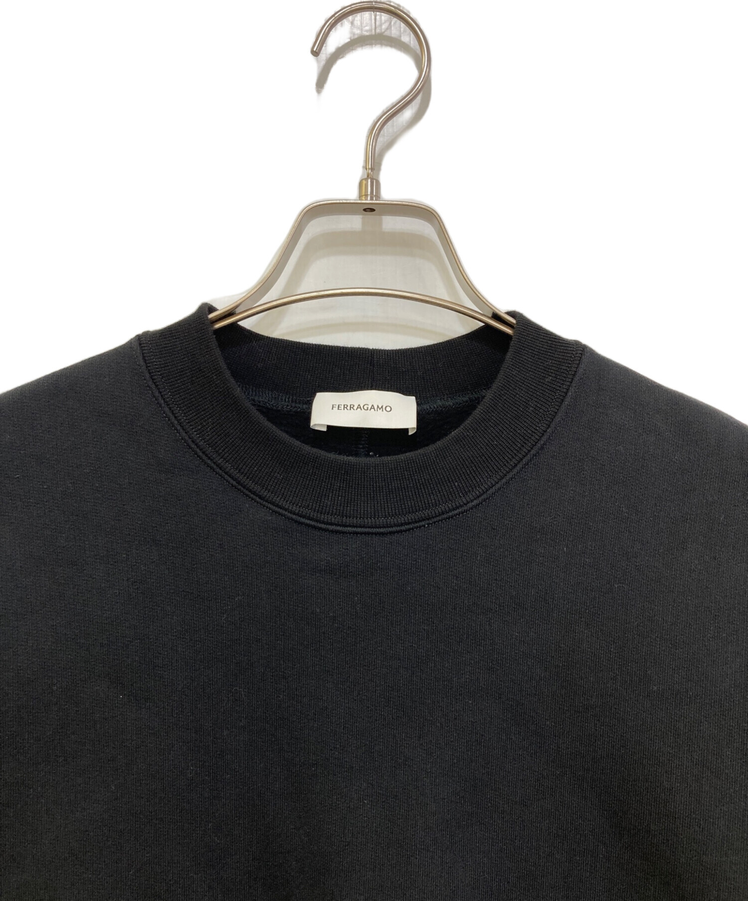 中古・古着通販】Ferragamo (フェラガモ) スウェットシャツ ブラック