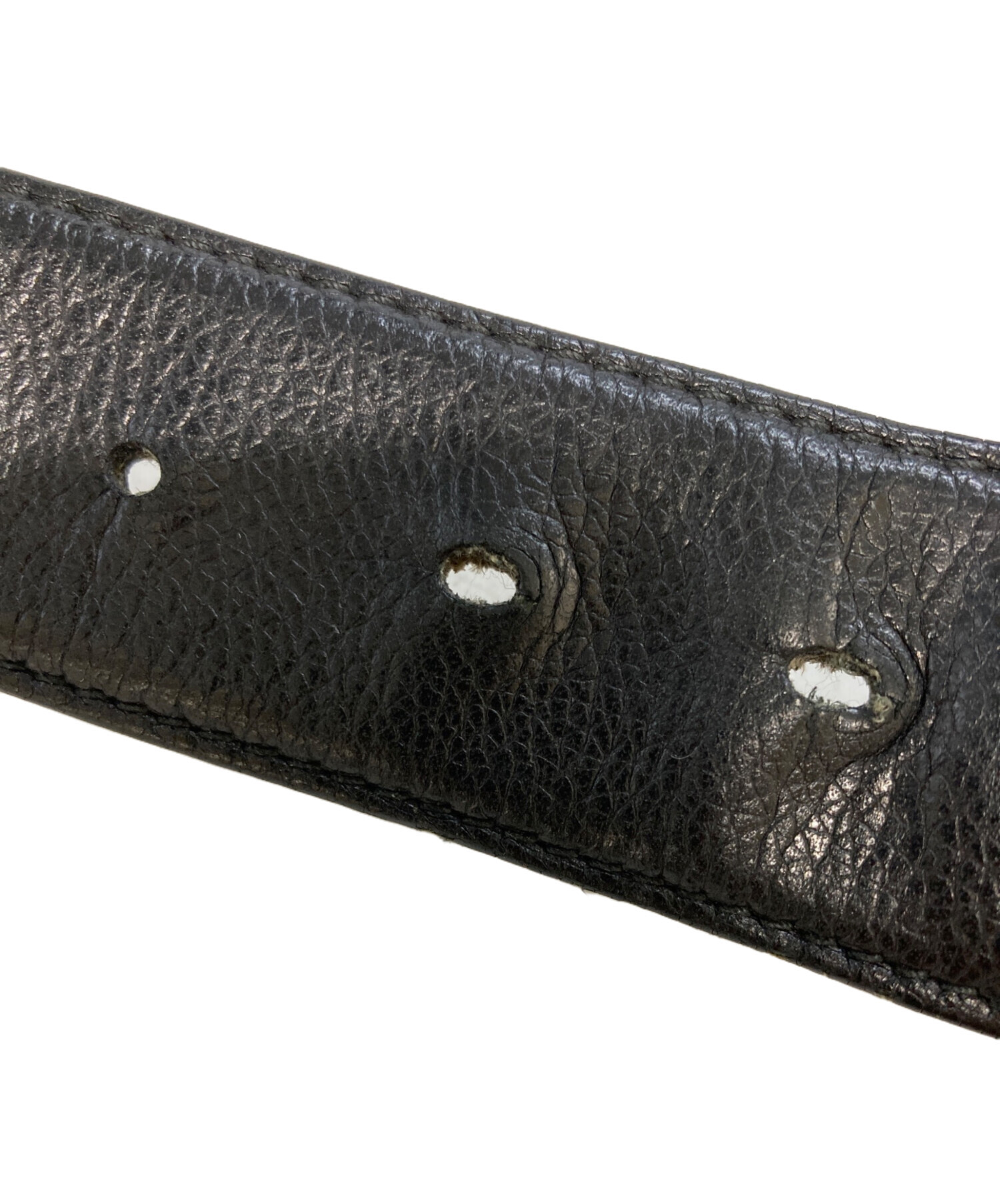 中古・古着通販】BVLGARI (ブルガリ) レザーベルト ブラック｜ブランド