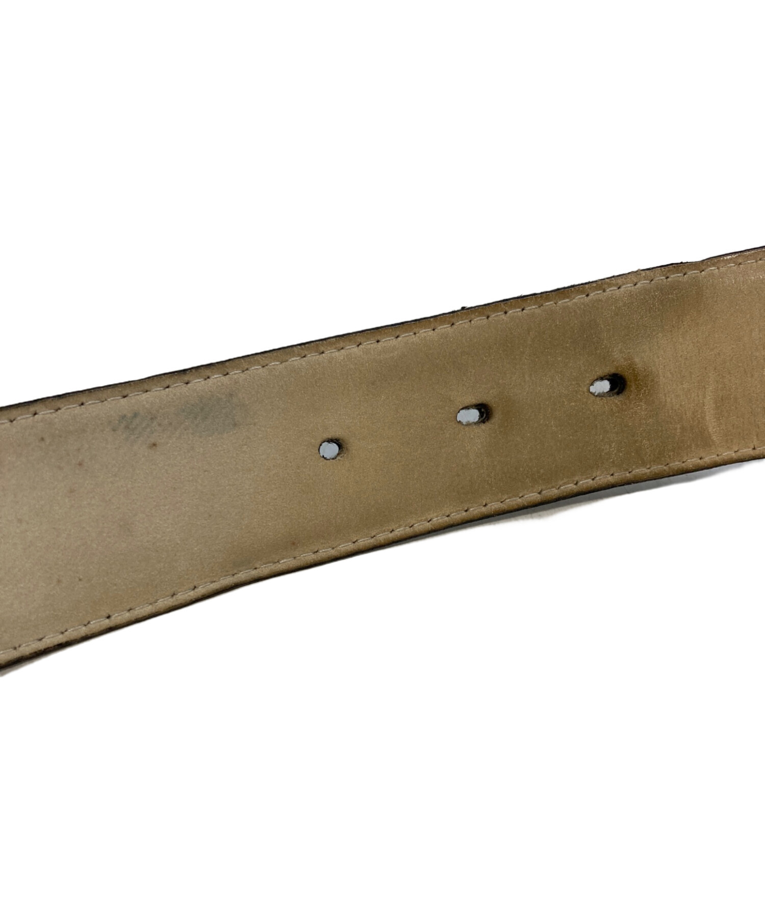 中古・古着通販】BVLGARI (ブルガリ) レザーベルト ブラック｜ブランド