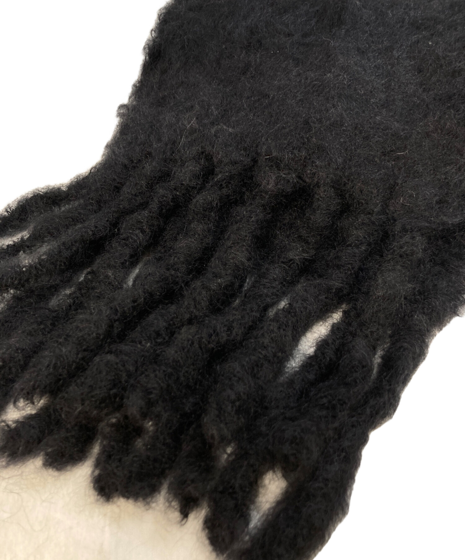 中古・古着通販】LOEWE (ロエベ) モヘヤマフラー A-28003861 ブラック