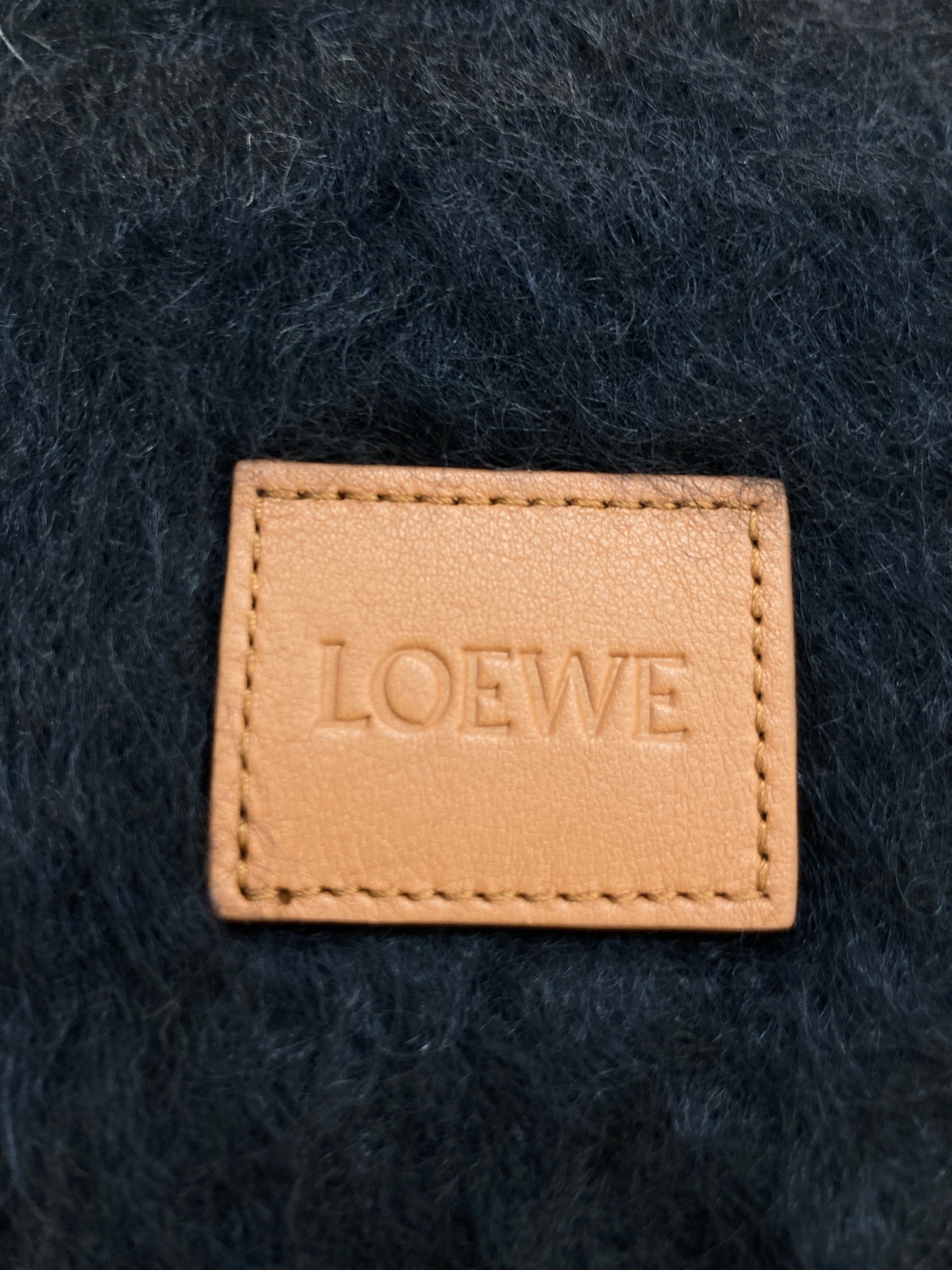 中古・古着通販】LOEWE (ロエベ) モヘヤマフラー A-28003861 ブラック