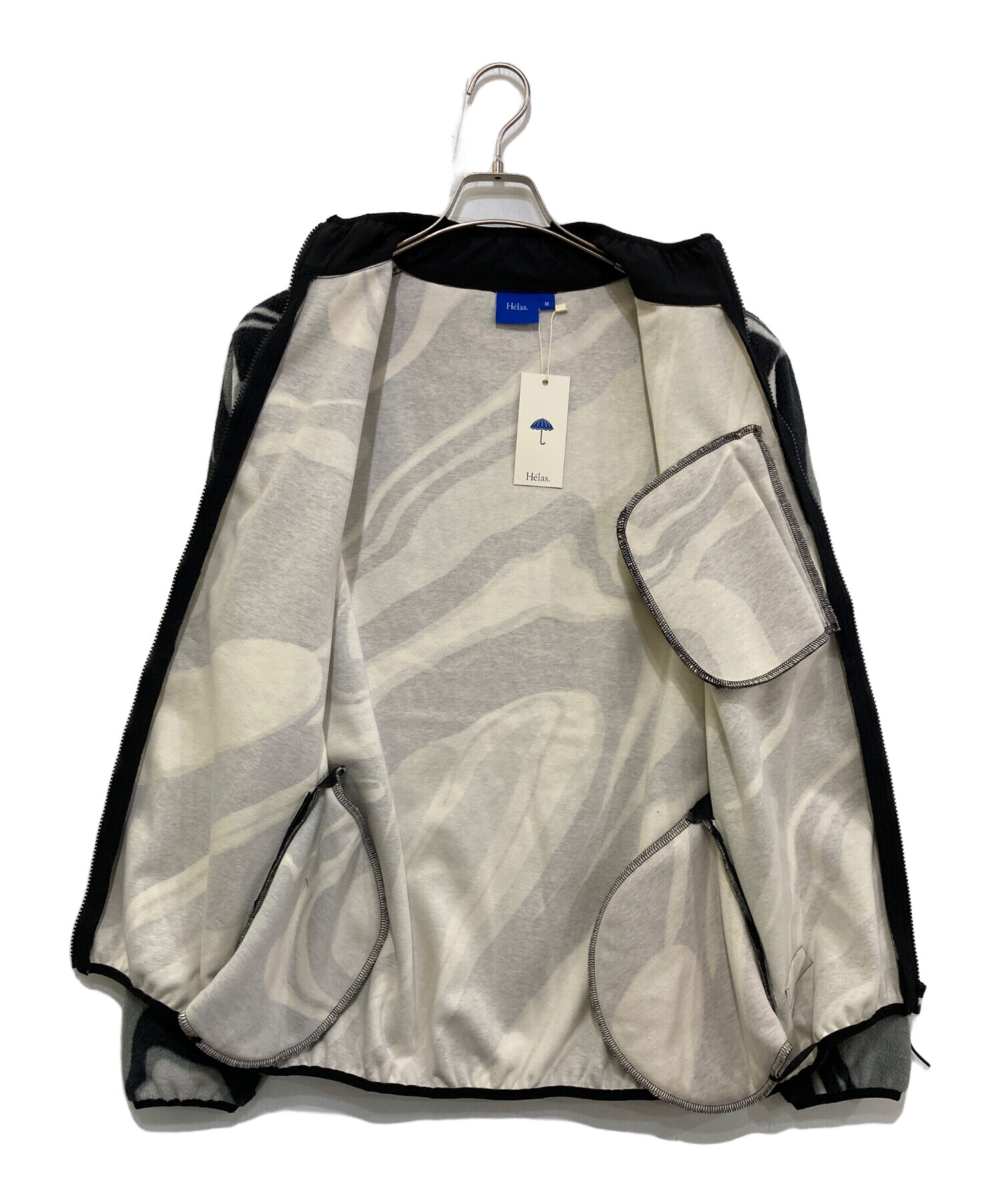 [美品] HELAS ヘラス RUSH トラック ジャケット 中古・古着通販】Helas (ヘラス) AVALANCHE FLEECE JACKET グレー