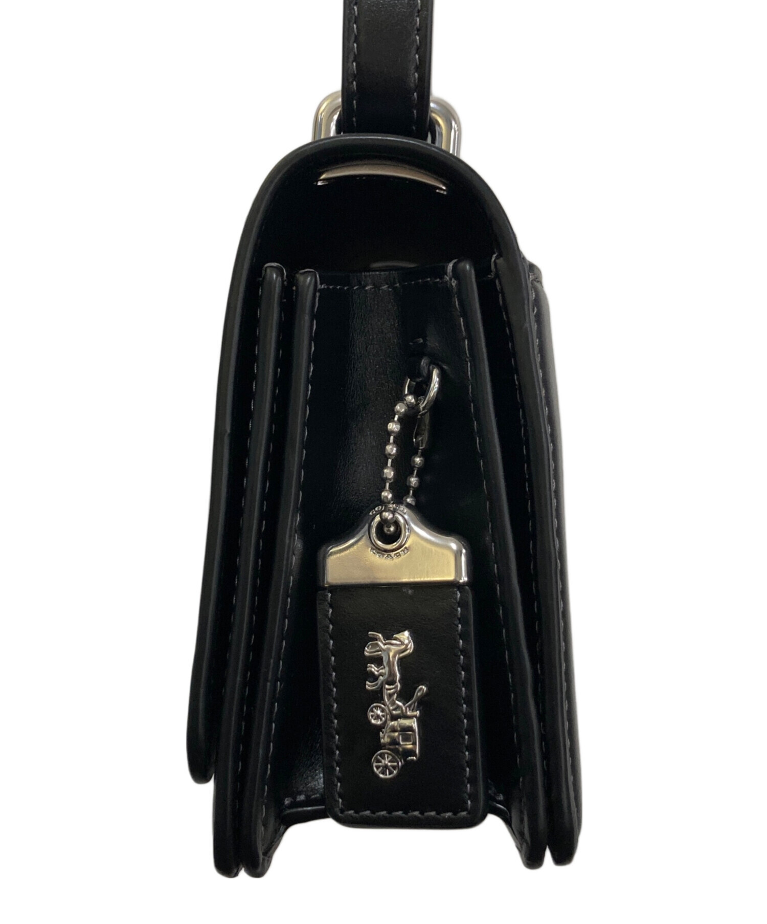 バッグ COACH Vintage Leather Black Shoulder Bag 中古・古着通販】COACH (コーチ) バンディットレザーショルダーバッグ