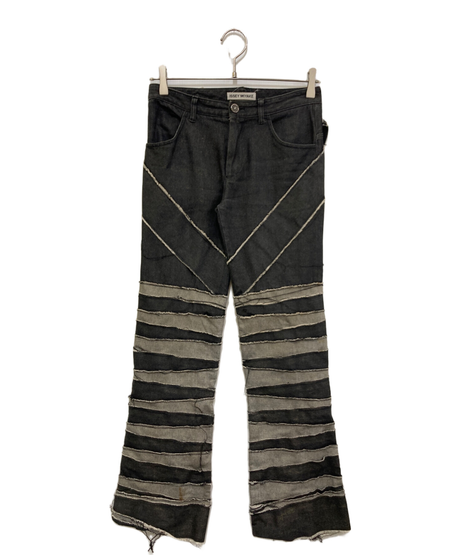 イッセイミヤケ　フリンジ　ワイドパンツ　2 中古・古着通販】ISSEY MIYAKE (イッセイミヤケ) 02AW コーティング