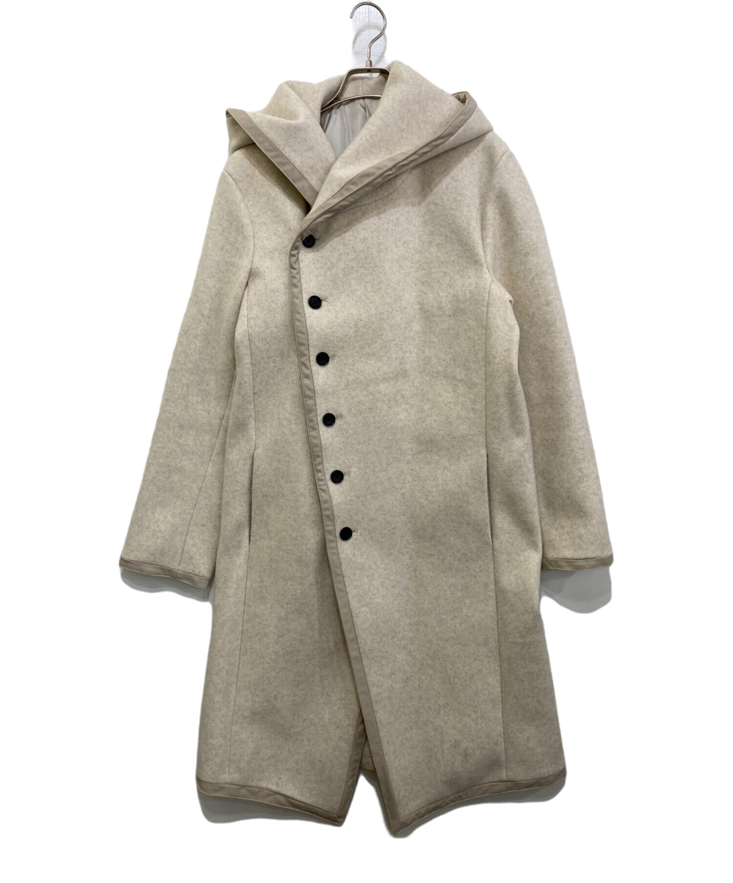中古・古着通販】NO ID. (ノーアイディー) パイピングフーデッドロング 