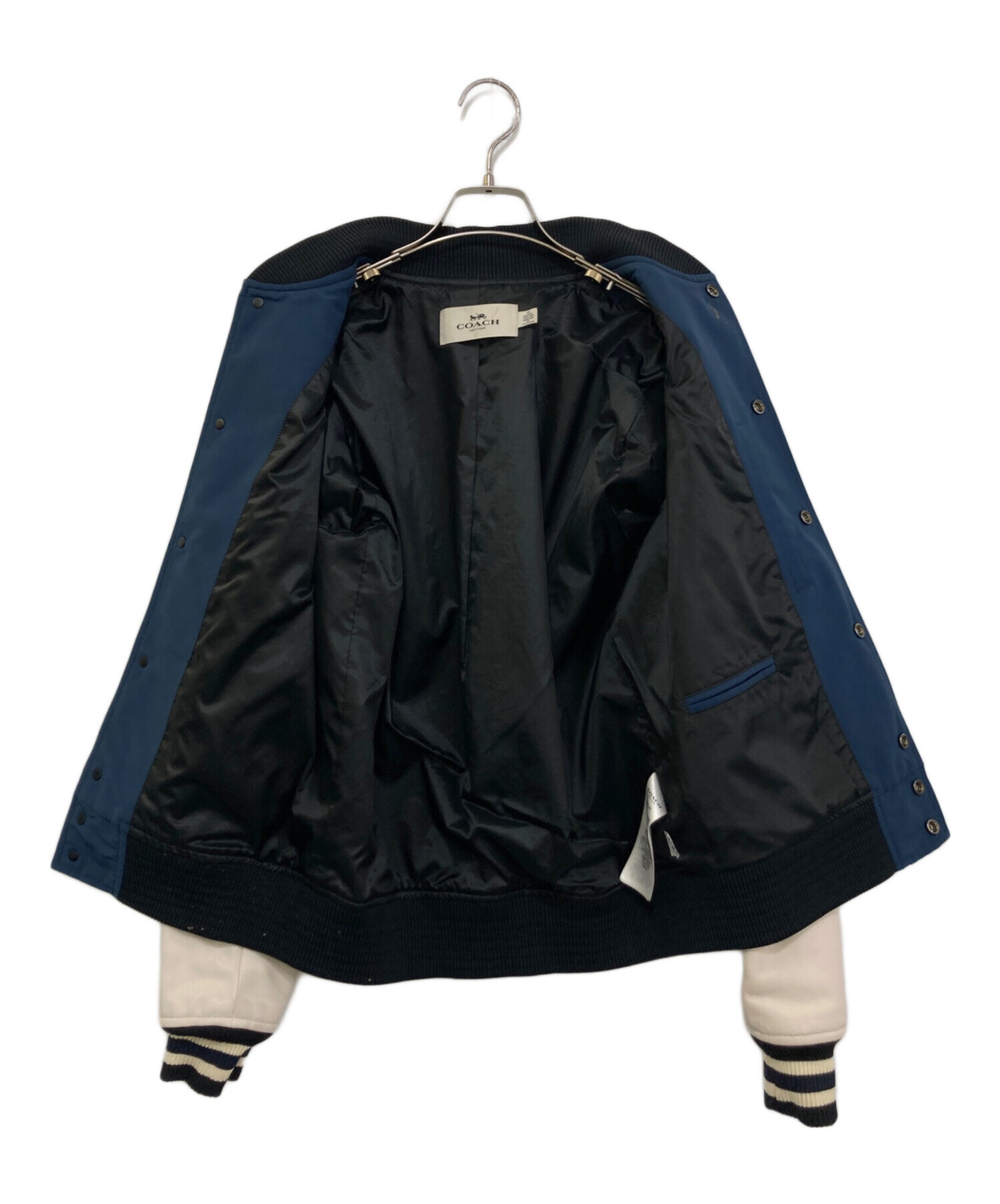 中古・古着通販】COACH (コーチ) 袖レザー切替スタジャン F56276