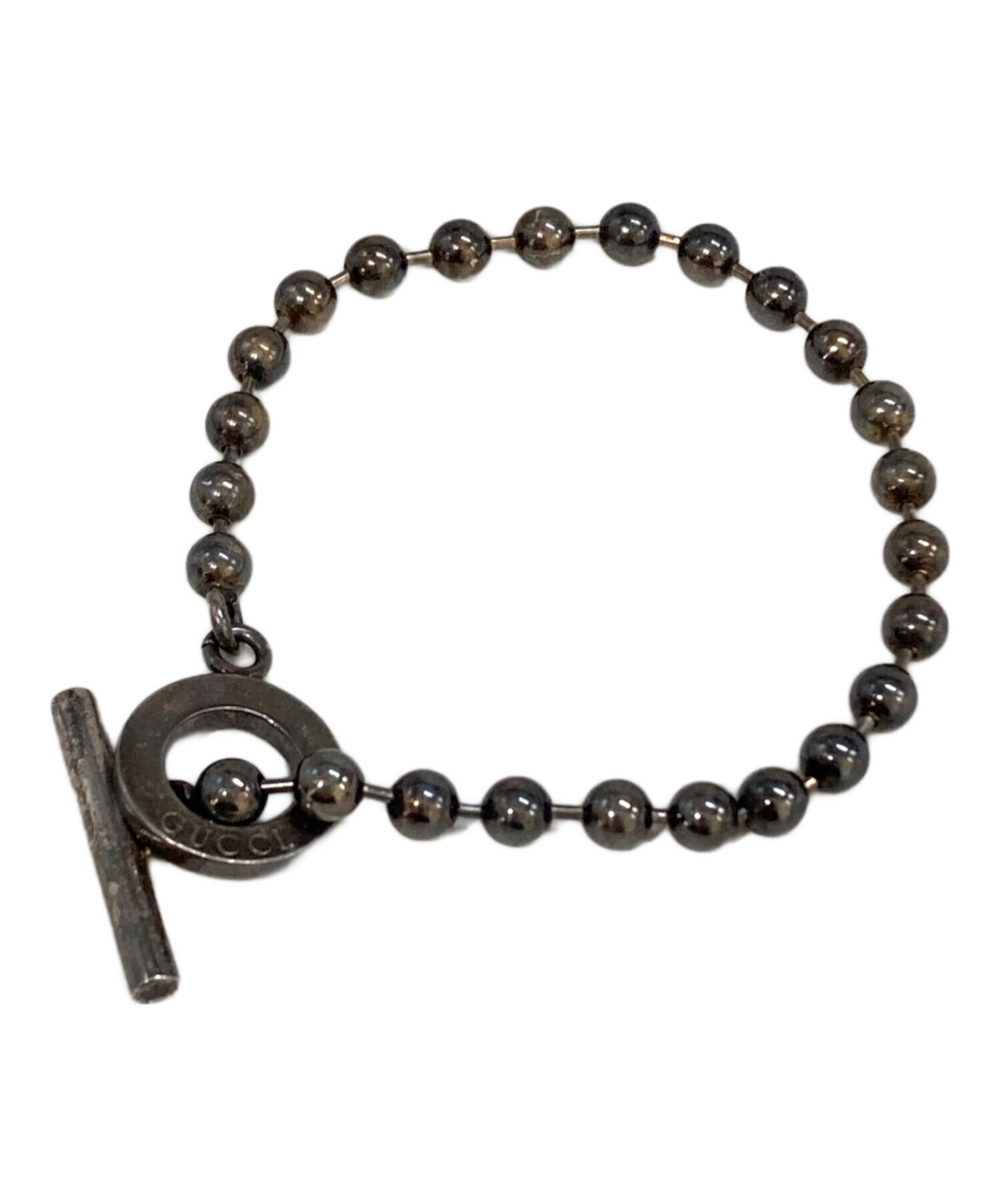 GUCCI シルバーチェーンブレスレット 箱付き　20㎝ 中古・古着通販】GUCCI (グッチ) ボールチェーンブレスレット シルバー