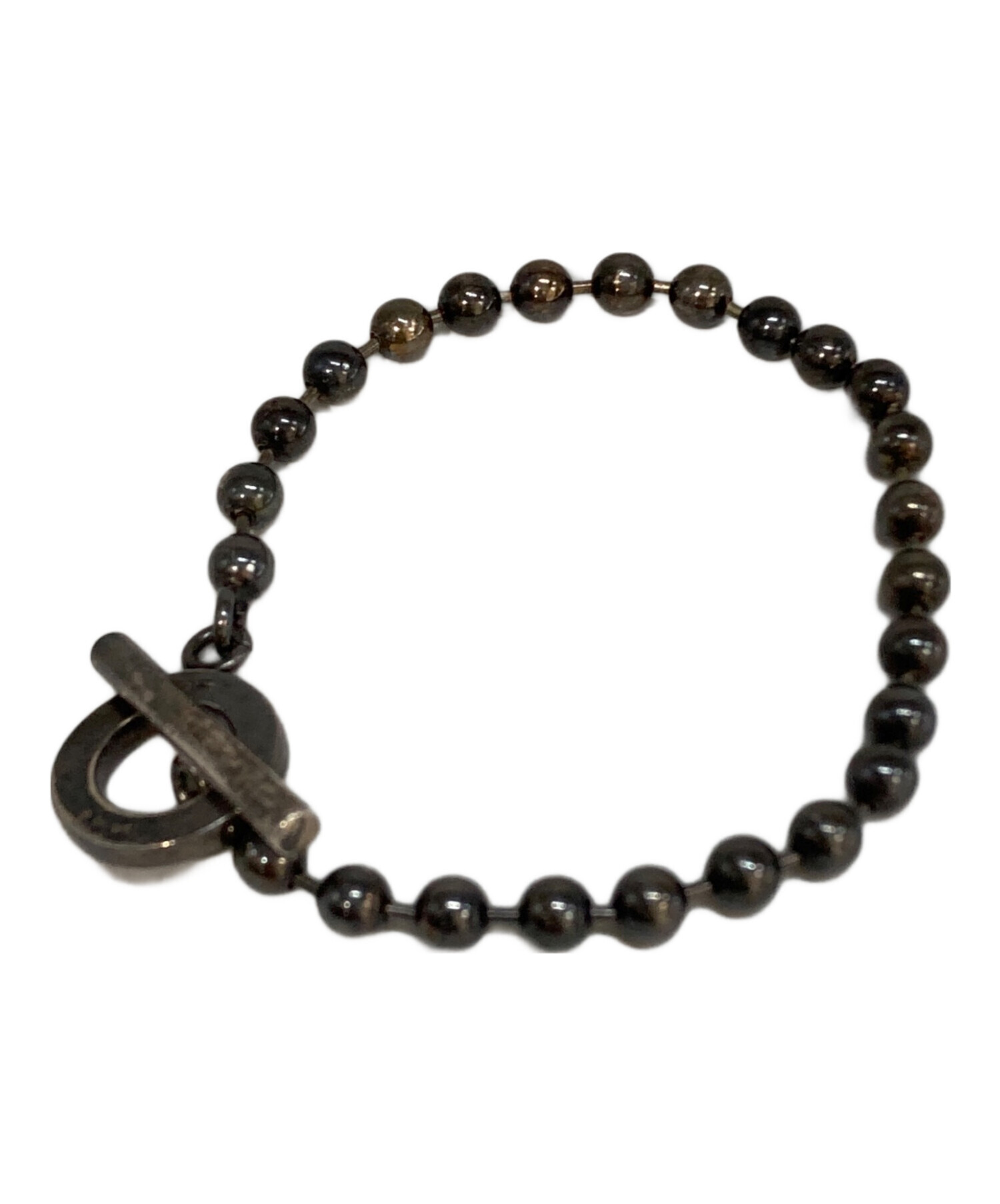 中古・古着通販】GUCCI (グッチ) ボールチェーンブレスレット シルバー
