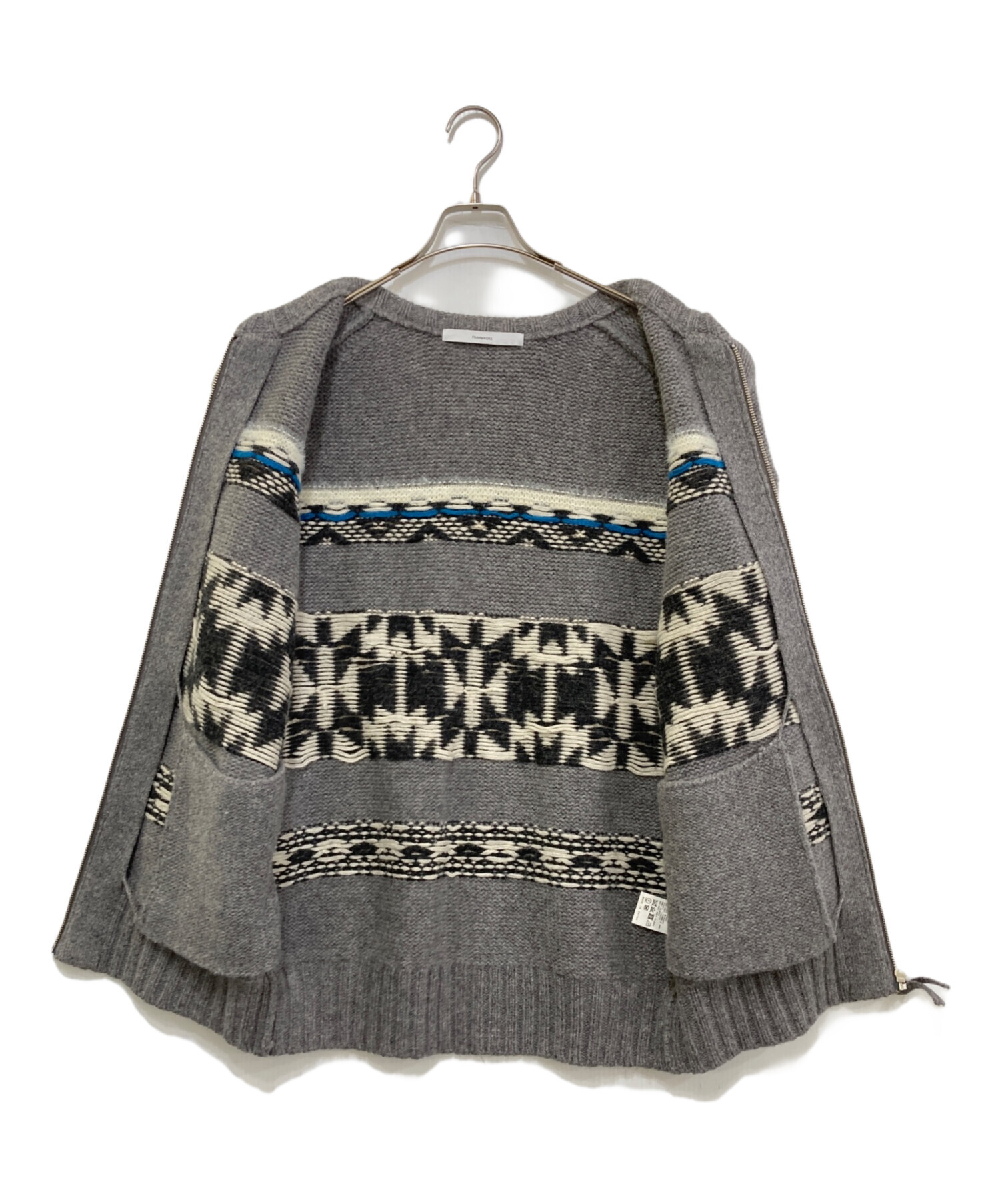 中古・古着通販】FRAMeWORK (フレームワーク) ジャガードZIP