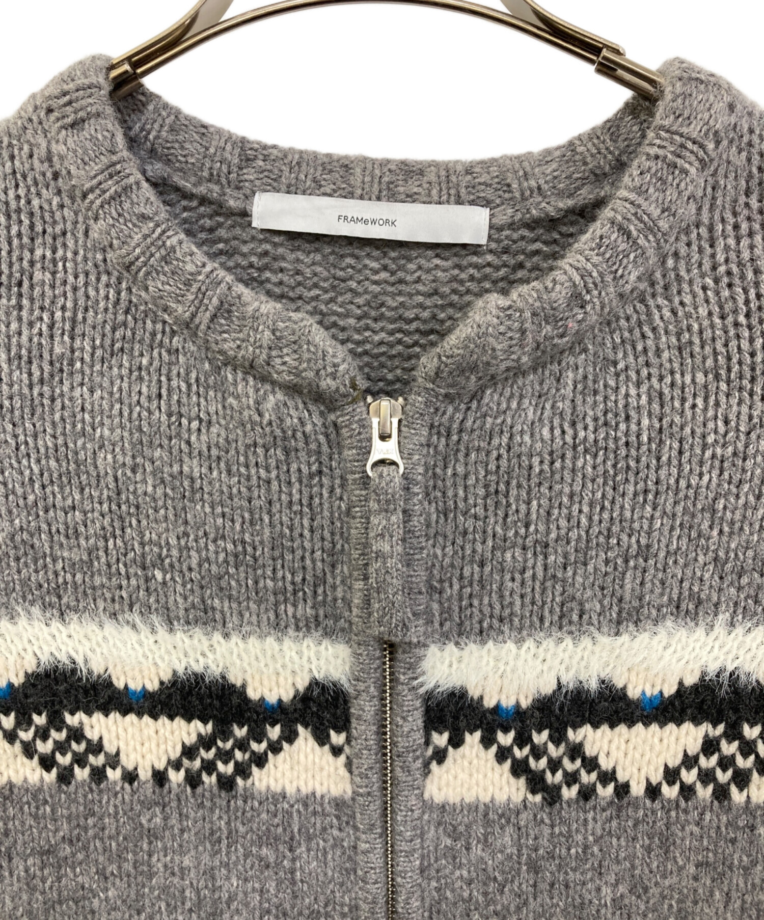 中古・古着通販】FRAMeWORK (フレームワーク) ジャガードZIP