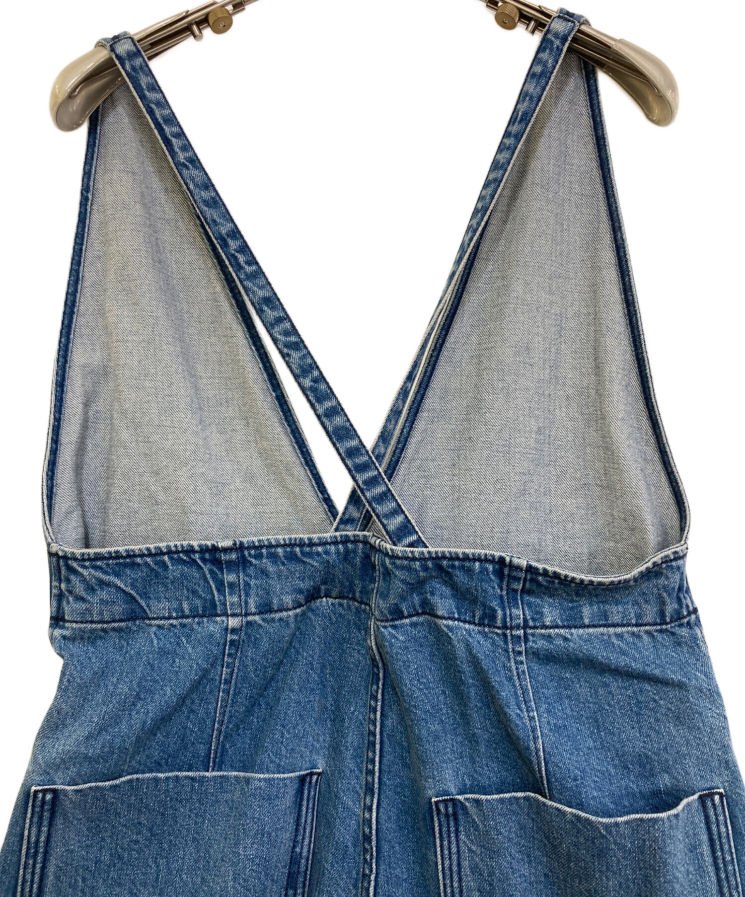 中古・古着通販】IENA (イエナ) デニムVネックオールインワン