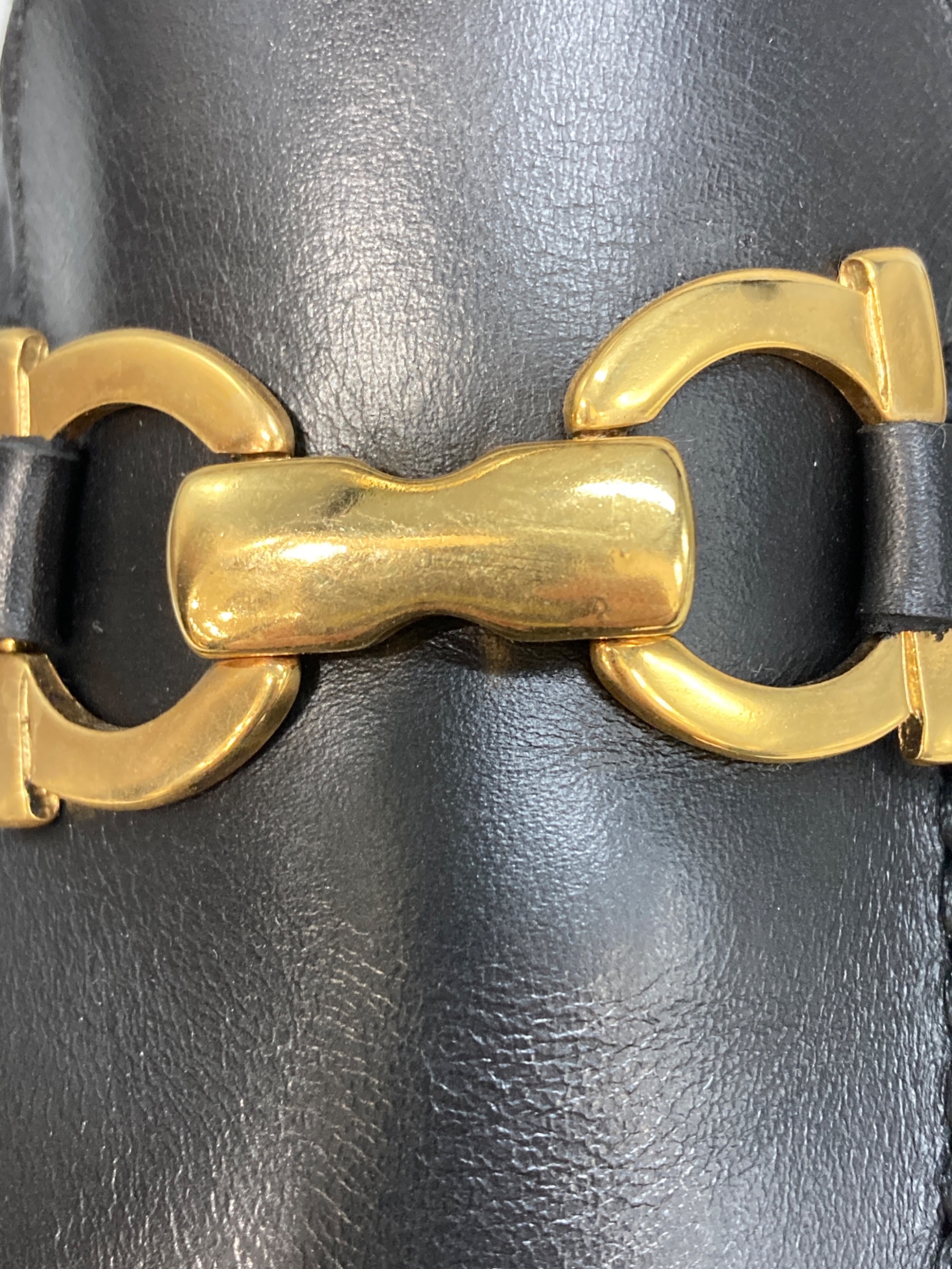 カミナンド　ビットローファー　レザー　ブラック×ゴールド　7サイズ 中古・古着通販】Caminando (カミナンド) ビットローファー ブラック