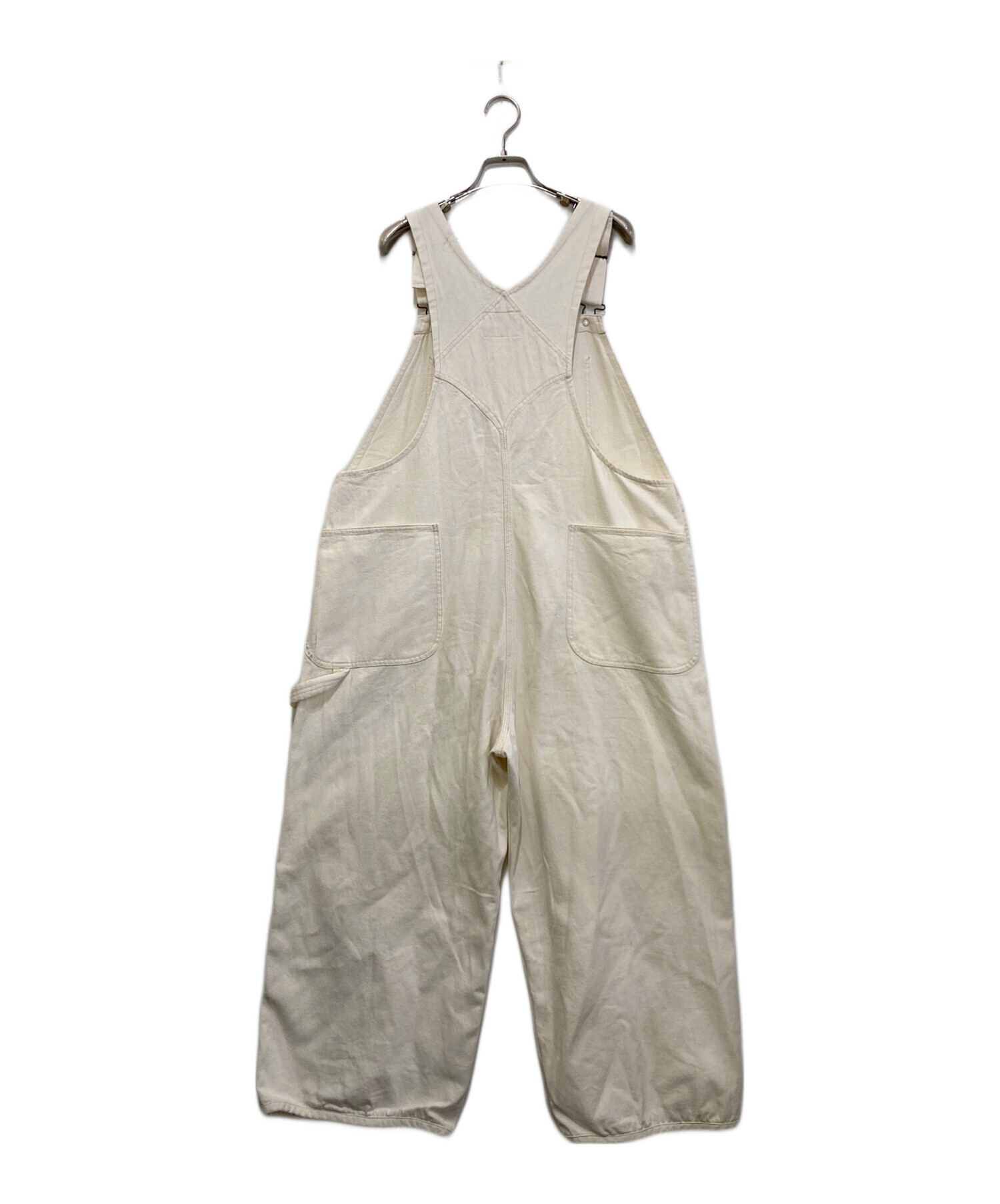 中古・古着通販】ARGUE (アーギュ) OVERSIZED LADY OVERALL ホワイト