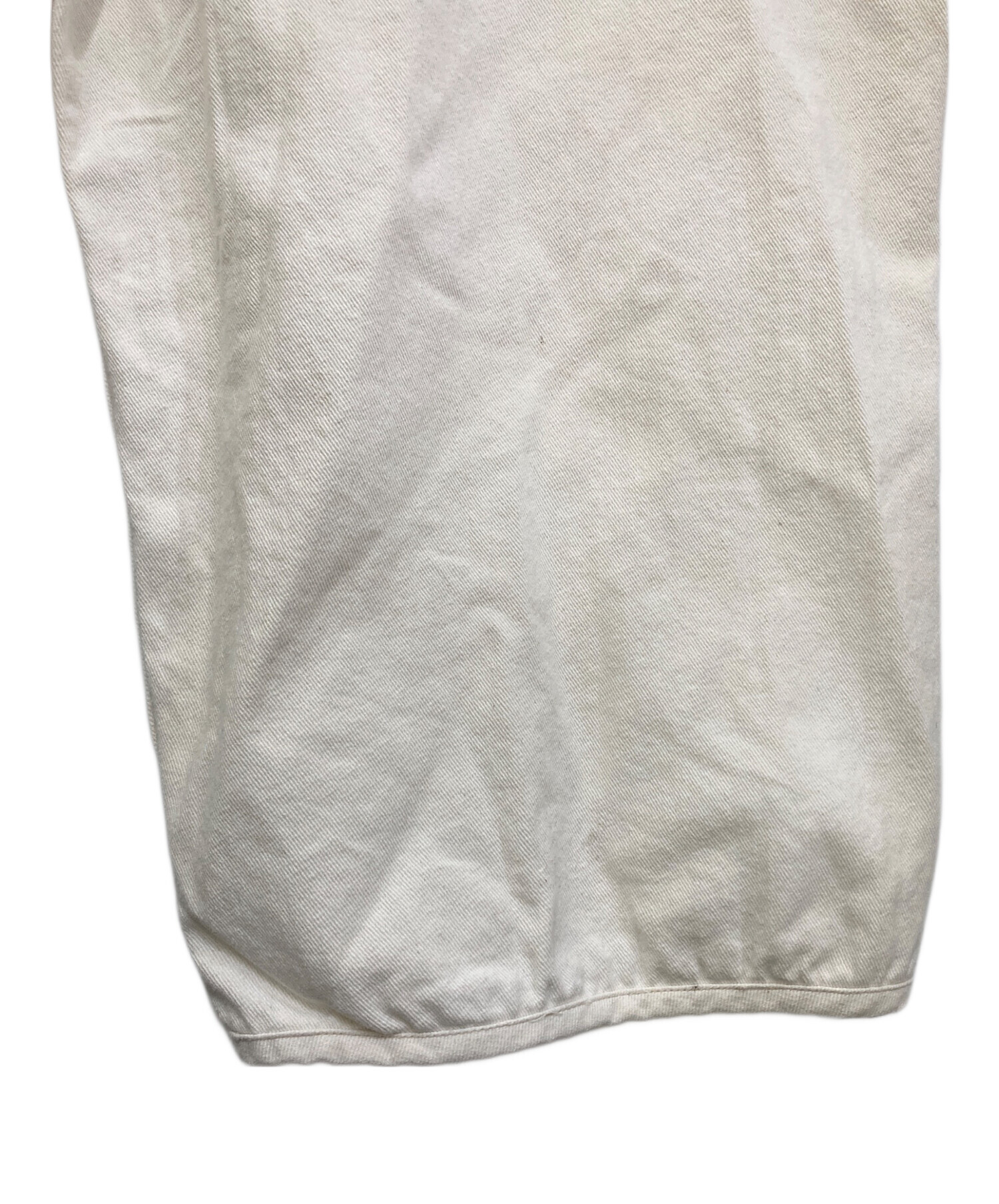 中古・古着通販】ARGUE (アーギュ) OVERSIZED LADY OVERALL ホワイト