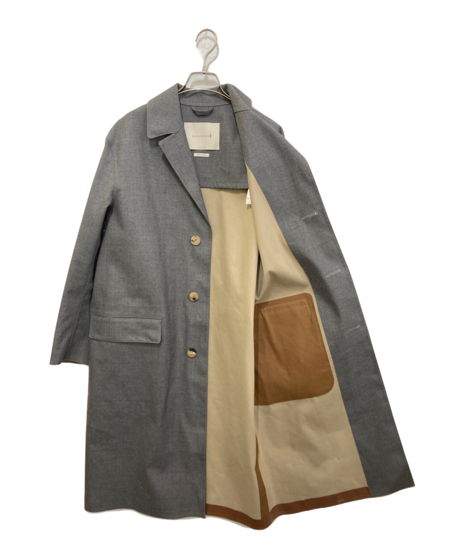 メンズ MACKINTOSH マッキントッシュ ゴム引きステンカラーコート 英国