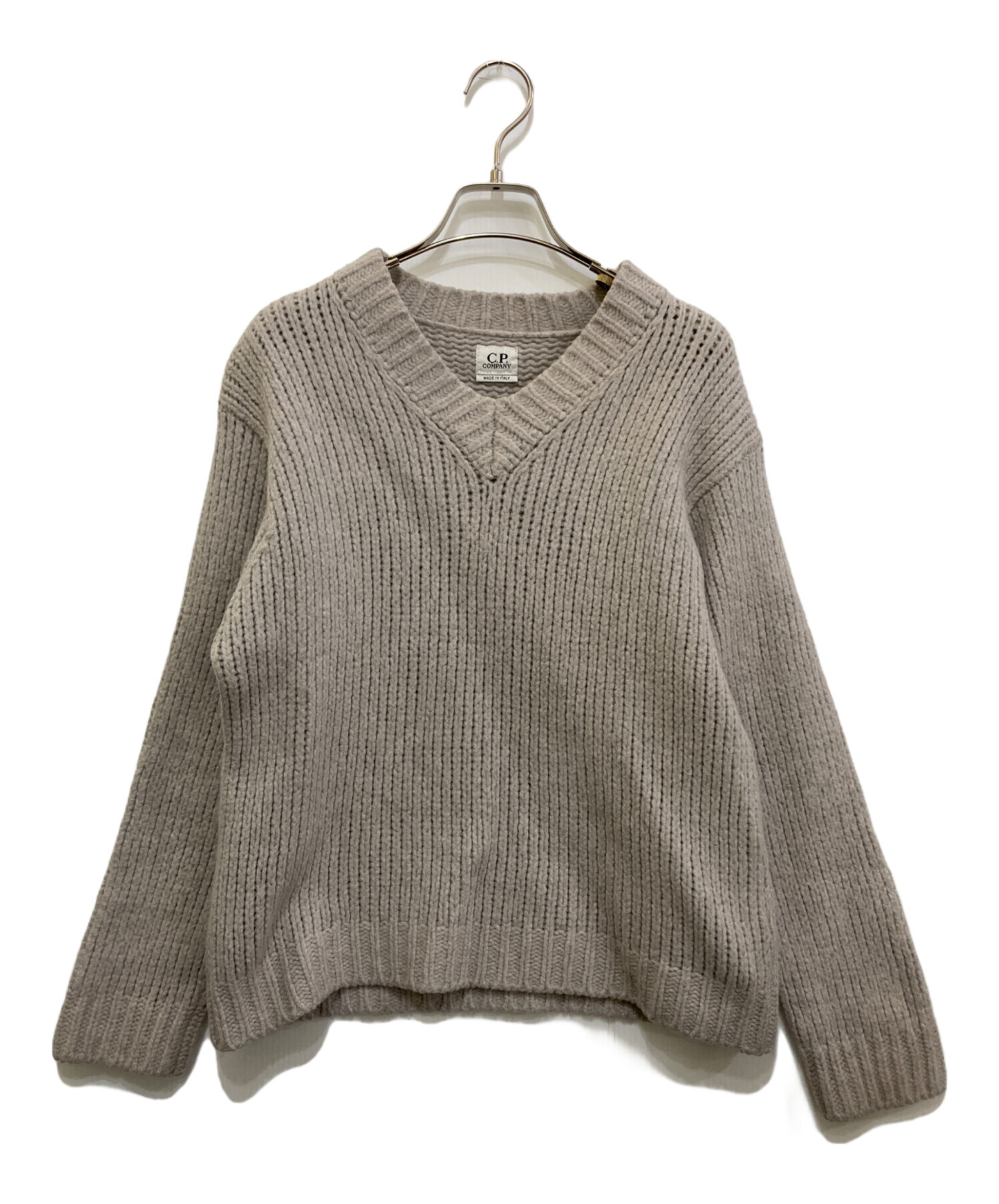 CP COMPANY ダークグレー Vネックニット 中古・古着通販】C.P COMPANY (シーピーカンパニー) 99AW Vネック
