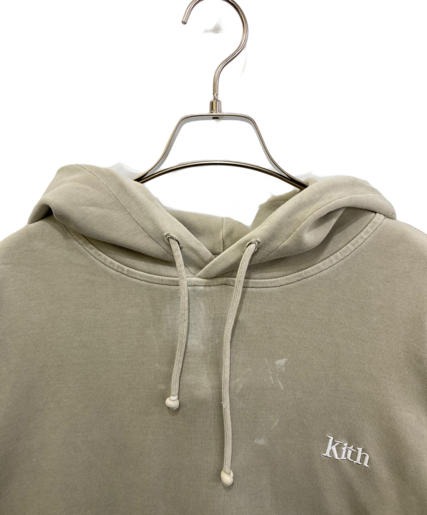 中古・古着通販】KITH (キス) プルオーバーパーカー ベージュ サイズ 