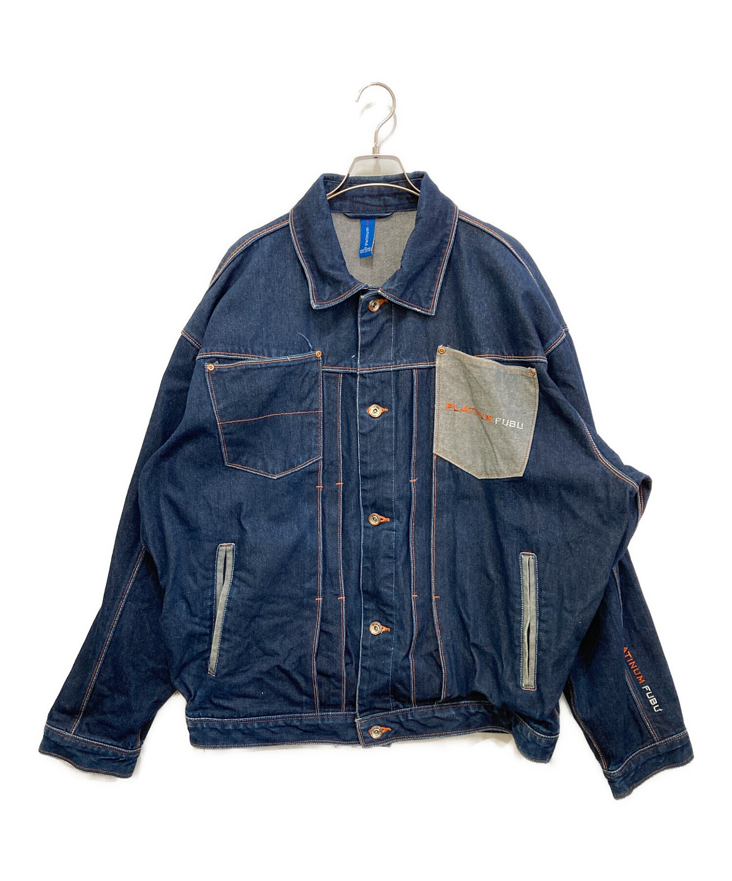 中古・古着通販】PLATINUM FUBU (プラチナムフブ) デニムジャケット