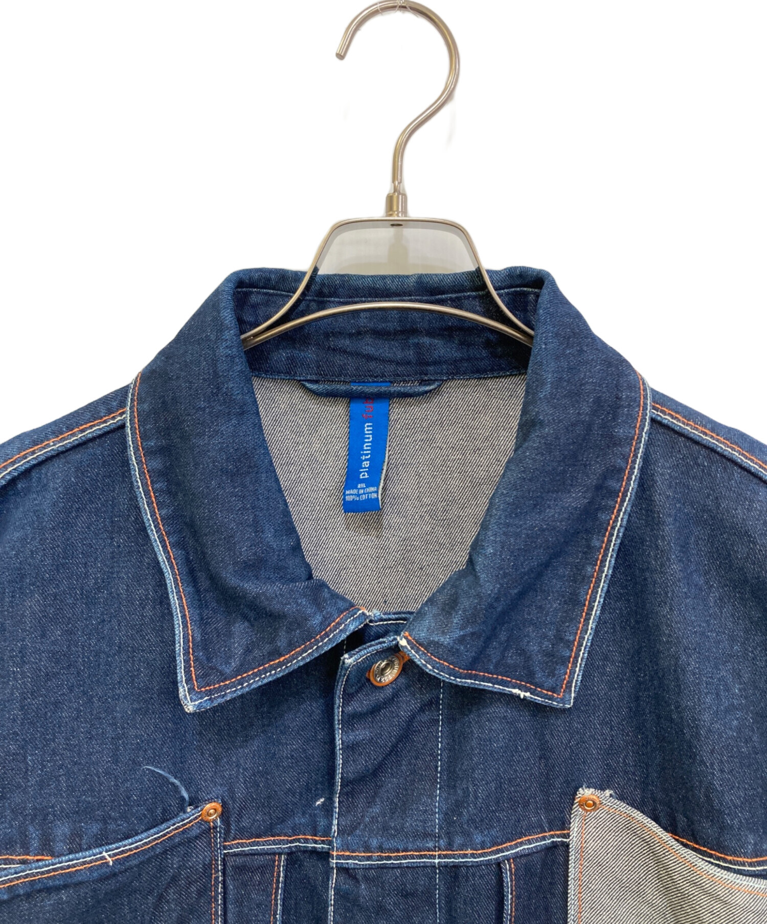 中古・古着通販】PLATINUM FUBU (プラチナムフブ) デニムジャケット