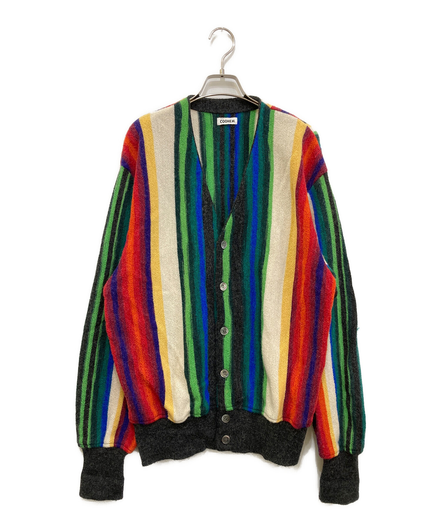 中古・古着通販】Coohem (コーヘン) MULTI STRIPE KNIT C/D 13-234-007