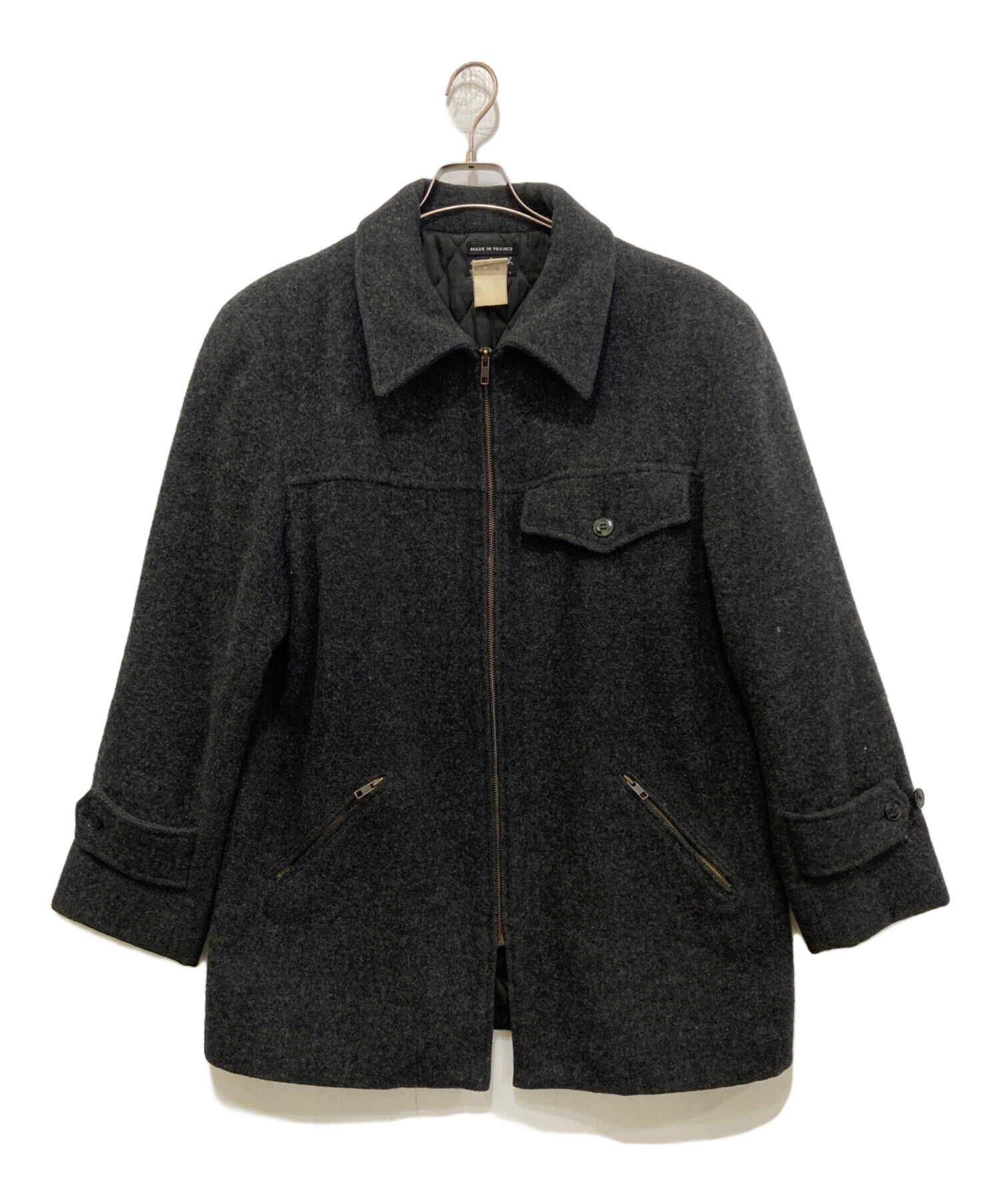 agnes b. homme アニエスベーオム ウールダッフルコート フード付き 中古・古着通販】agnes b homme (アニエスベーオム) ウールハーフ